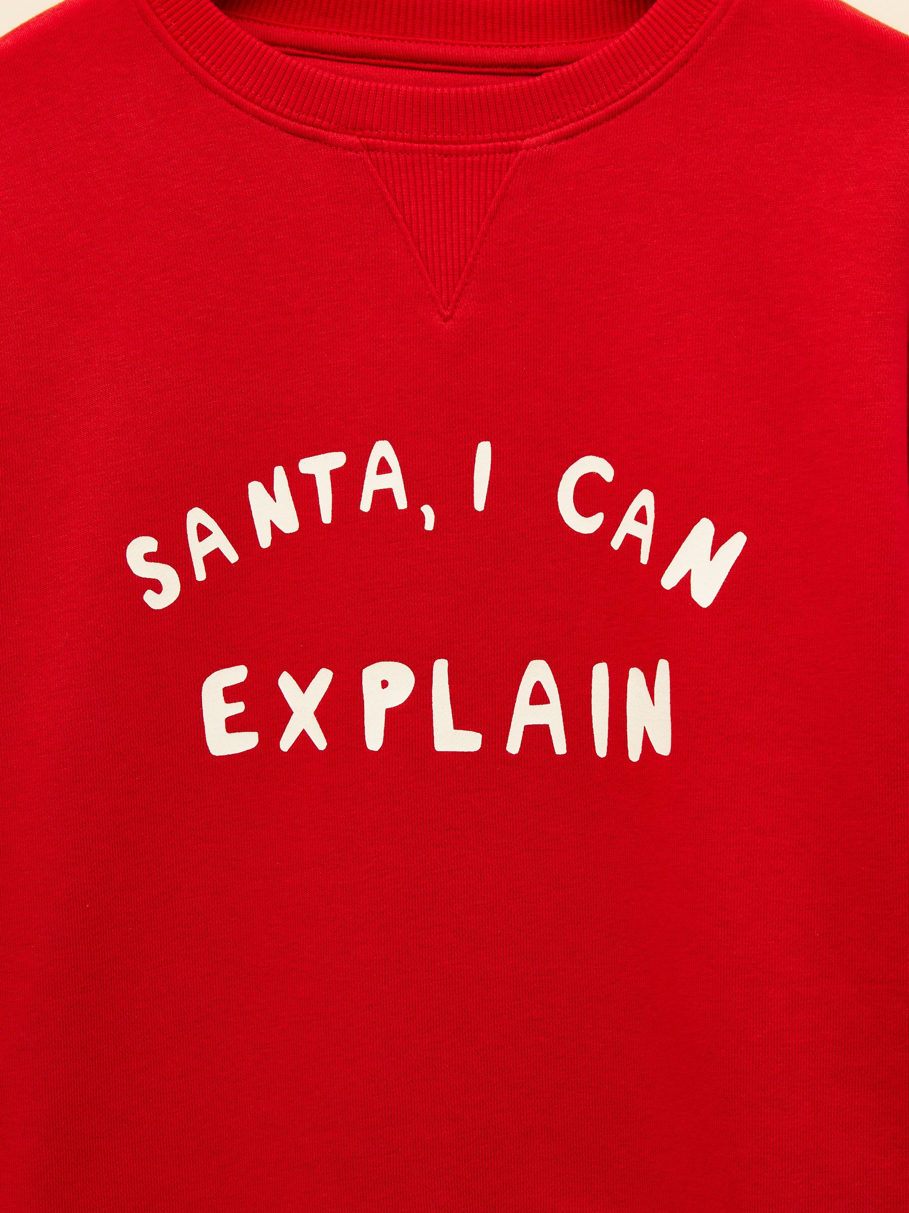 Kids' Sundaze Red Slogan Crew Neck Sweatshirt - Image 6 of 7