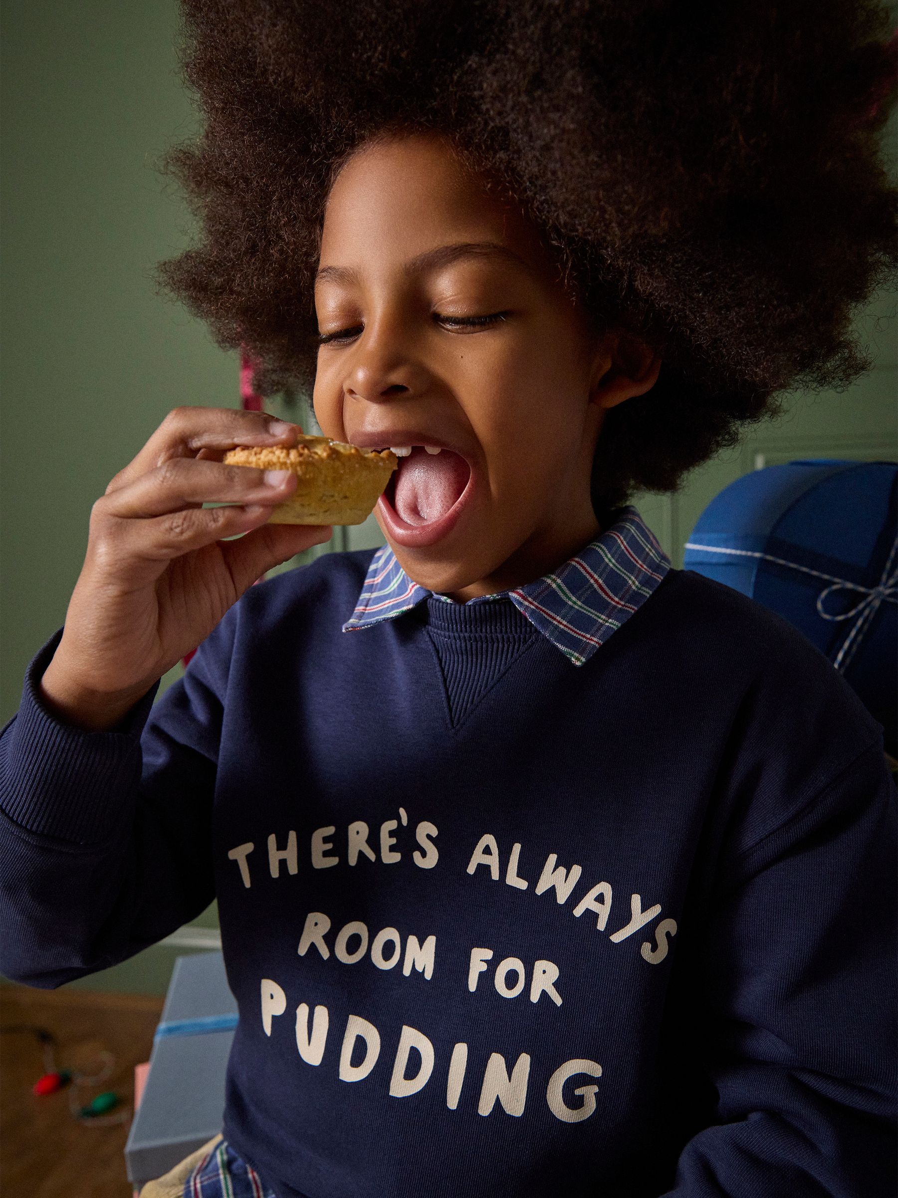 Kids' Sundaze Navy Blue Slogan Crew Neck Sweatshirt - Image 2 of 8