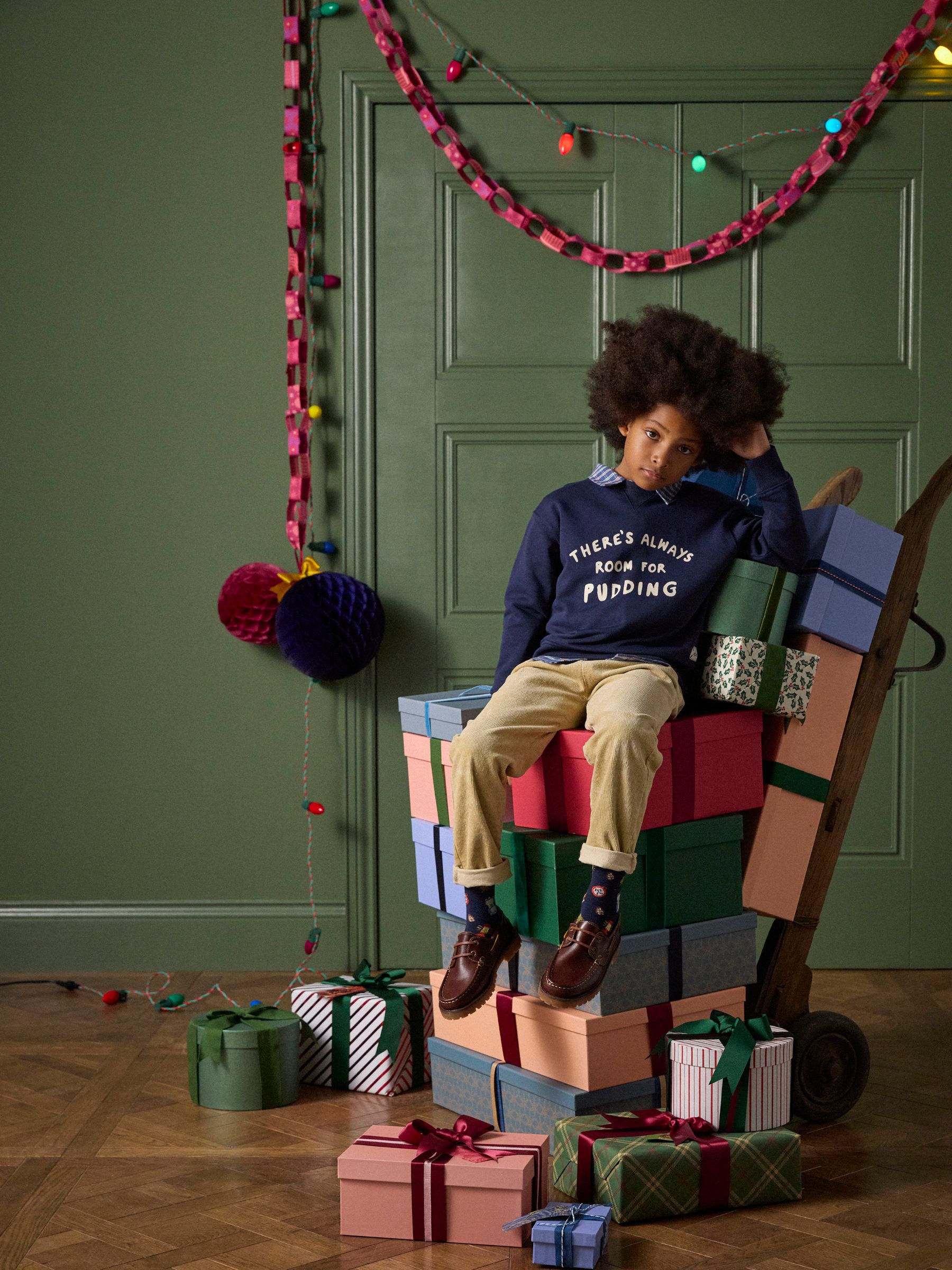 Kids' Sundaze Navy Blue Slogan Crew Neck Sweatshirt - Image 3 of 8