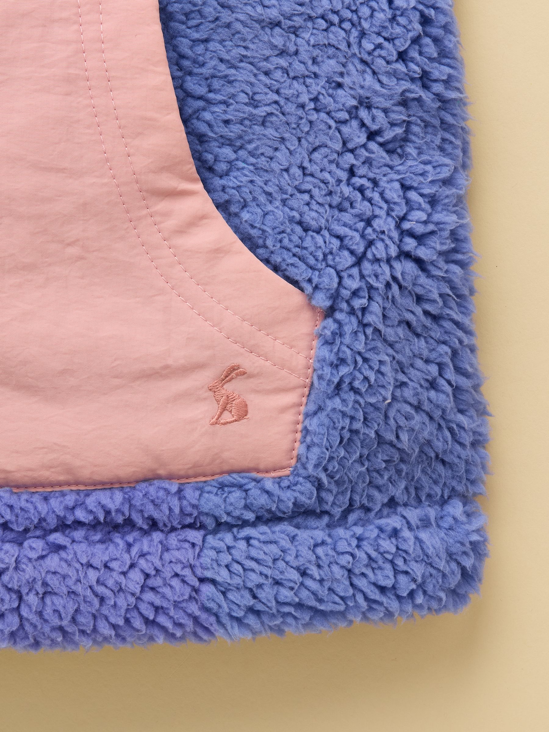 Girls' Tilly Blue Colourblock Fleece Gilet - Image 3 of 4