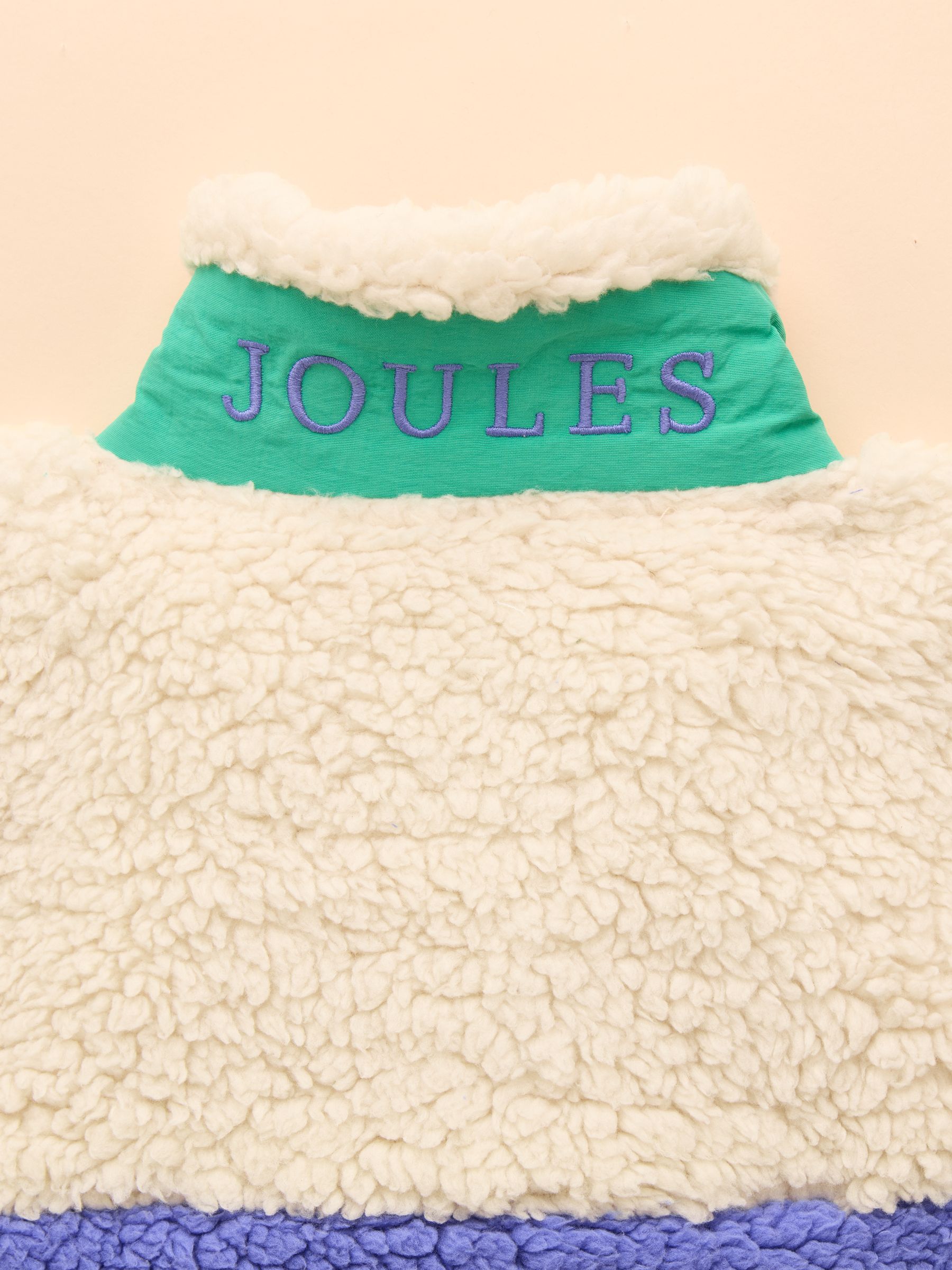 Girls' Tilly Blue Colourblock Fleece Gilet - Image 4 of 4