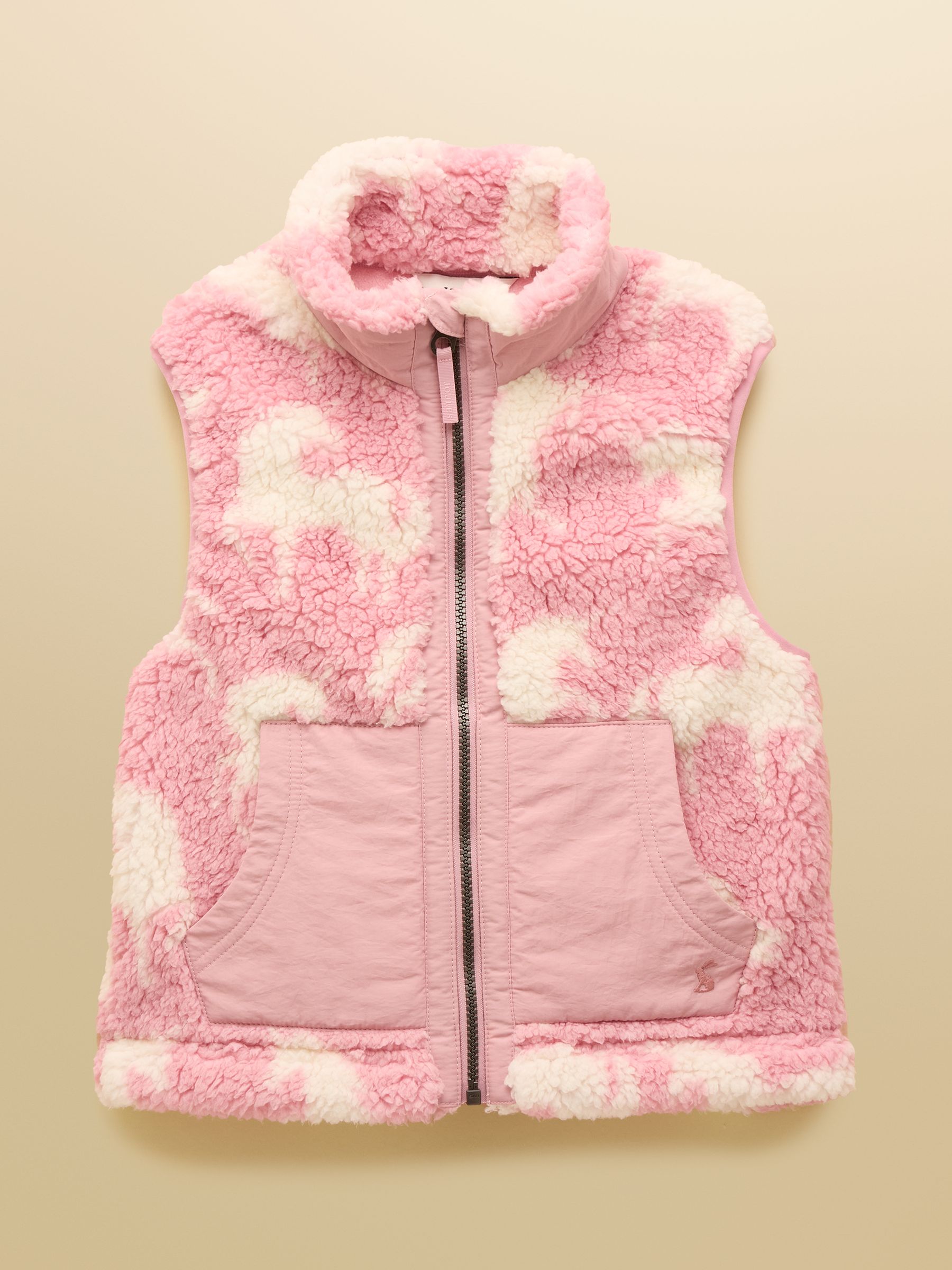 Girls' Tilly Pink Unicorn Fleece Gilet - Image 2 of 5 Girls' Tilly Pink Unicorn Fleece Gilet - Image 2 of 5