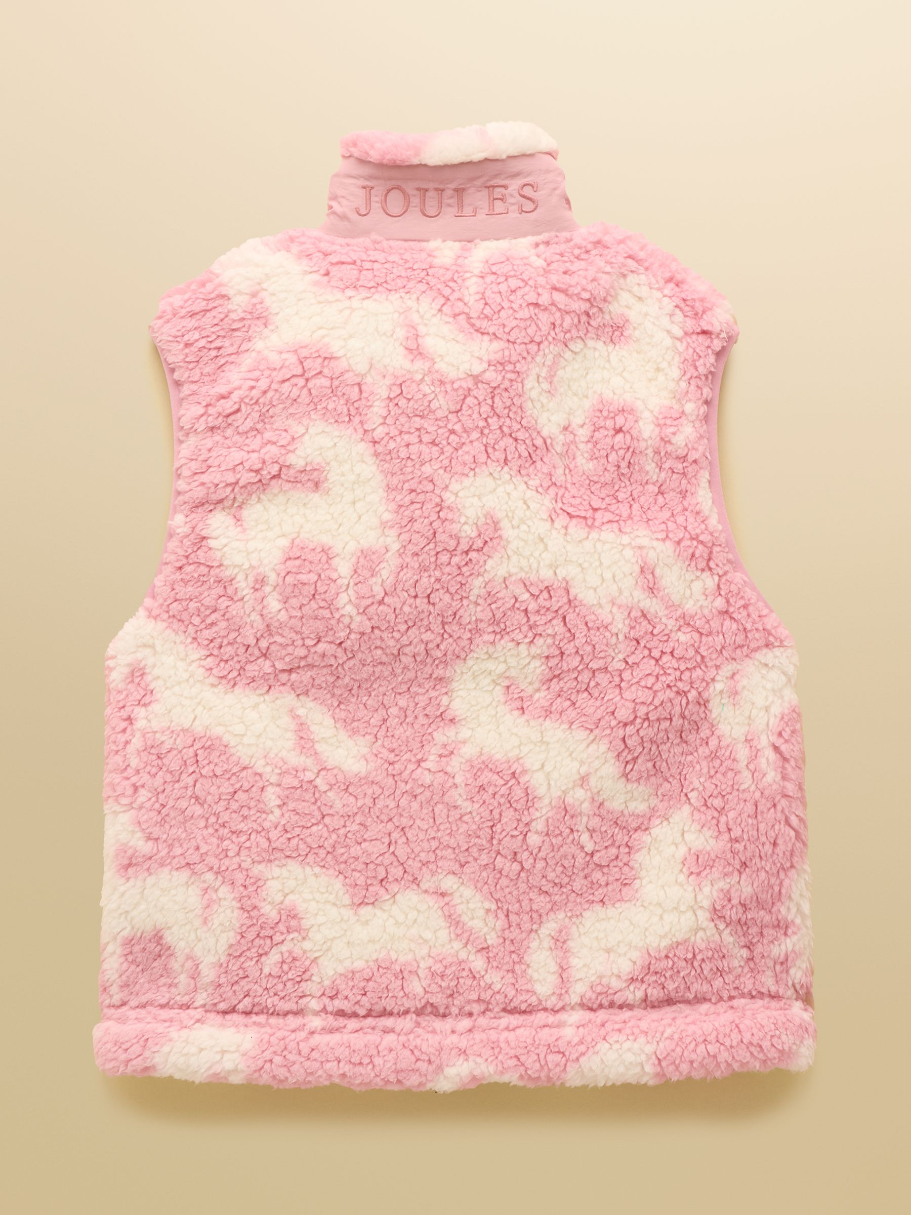 Girls' Tilly Pink Unicorn Fleece Gilet - Image 3 of 5
