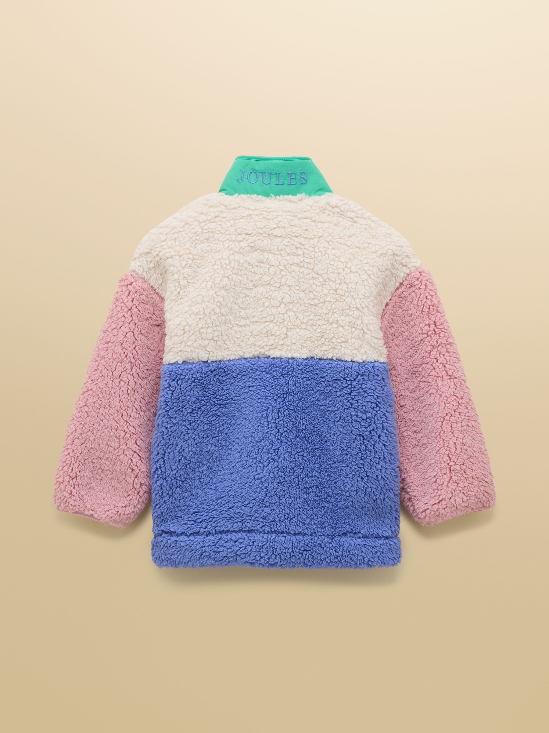 Girls' Tilly Blue Colourblock Quarter Zip Fleece - Image 4 of 6