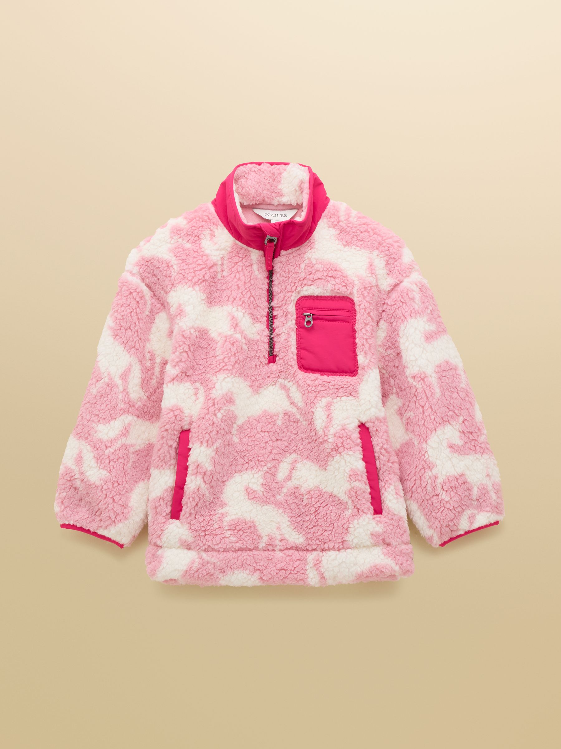 Girls' Tilly Pink Quarter Zip Fleece - Image 1 of 4