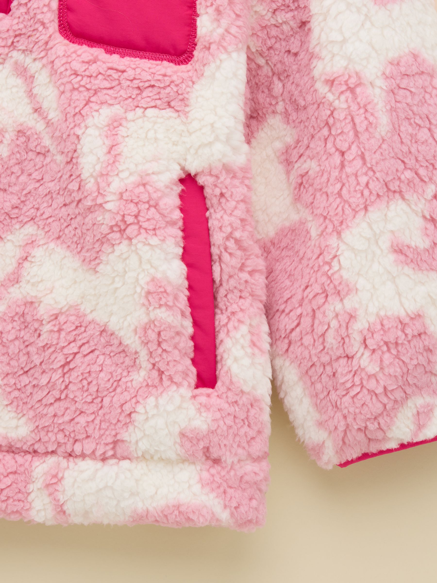 Girls' Tilly Pink Quarter Zip Fleece - Image 3 of 4