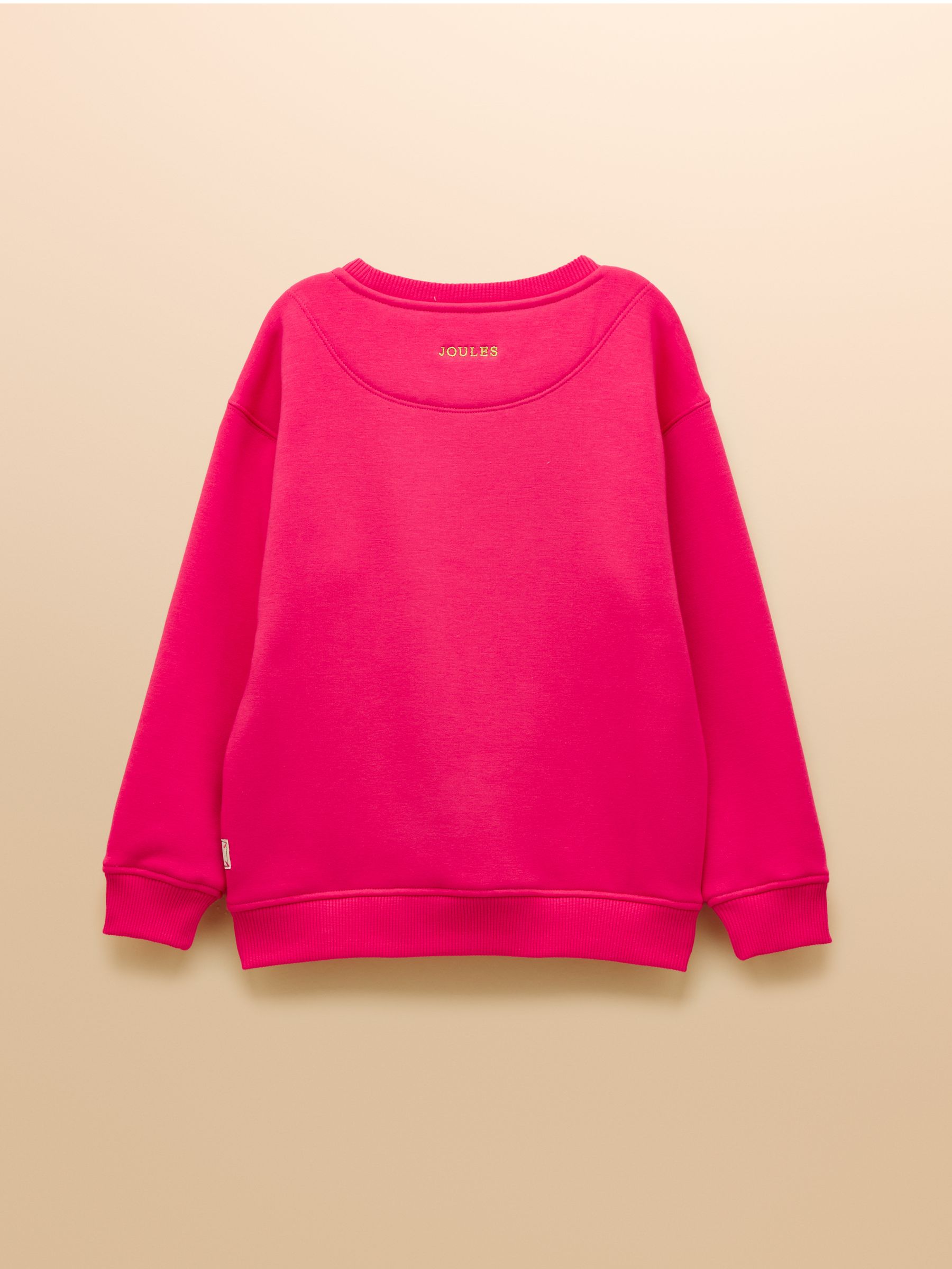 Kids' Mackenzie Bright Pink Sweatshirt With Faux Faur Lining - Image 4 of 6