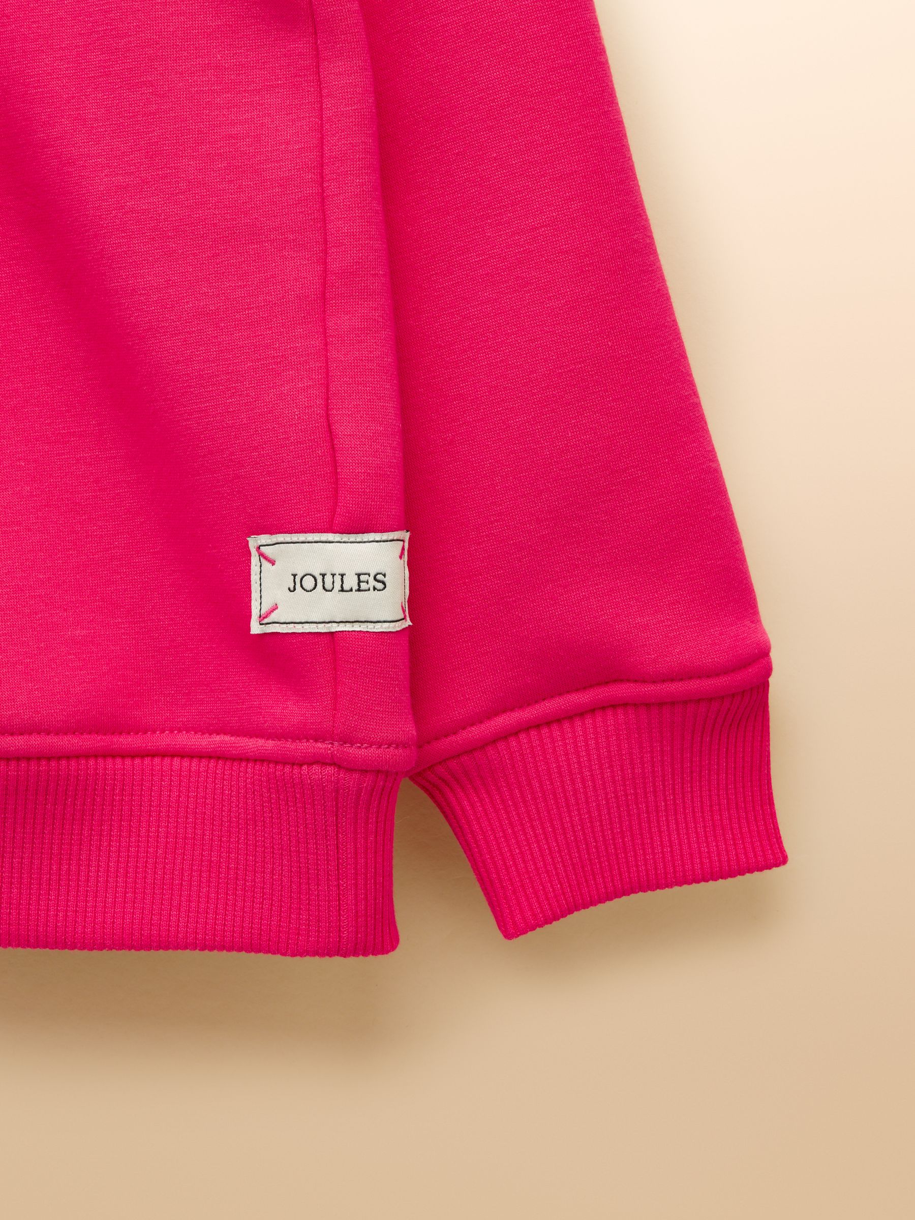 Kids' Mackenzie Bright Pink Sweatshirt With Faux Faur Lining - Image 6 of 6