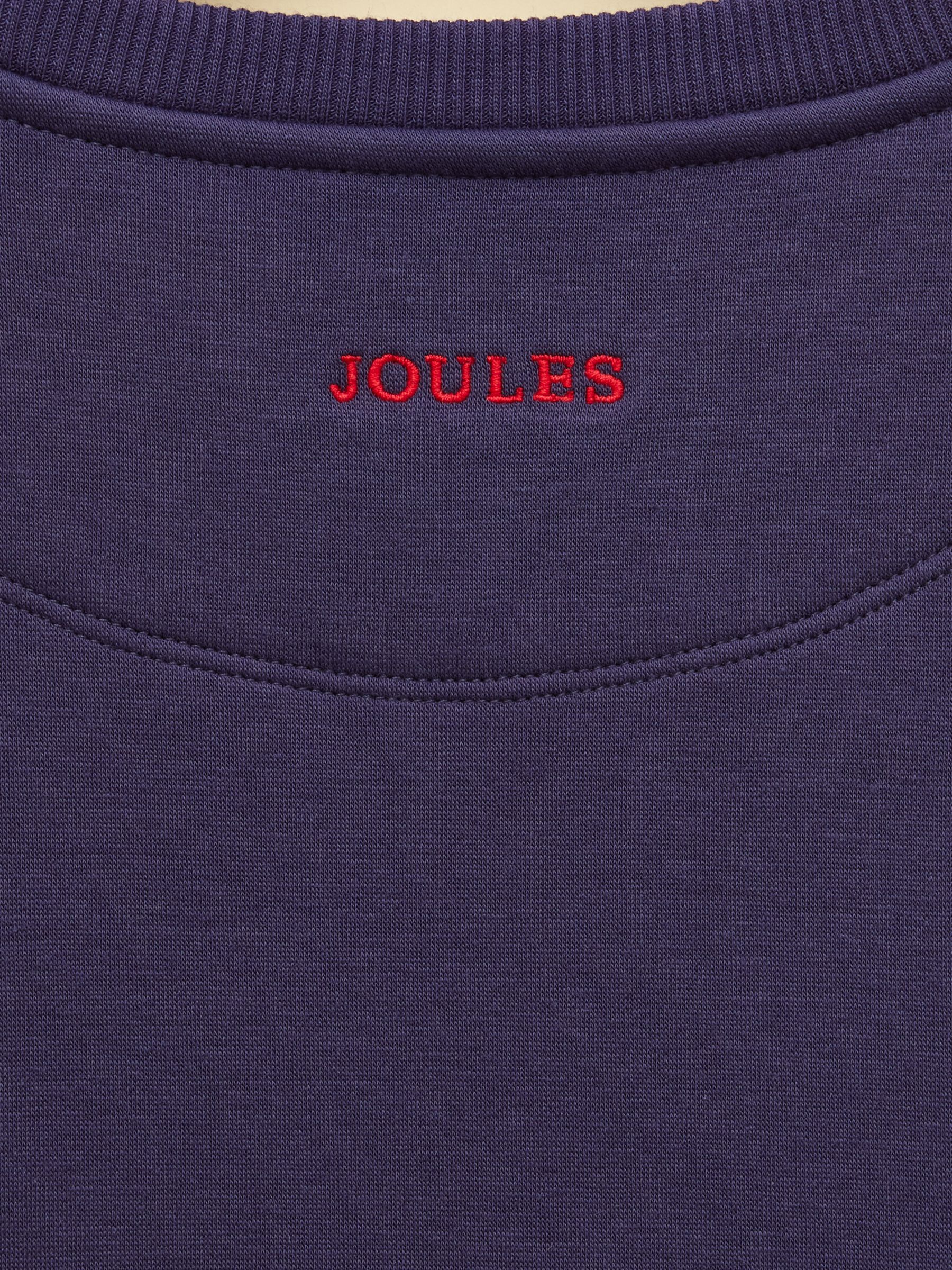 Kids' Mackenzie Navy Blue Sweatshirt With Faux Faur Lining - Image 6 of 6