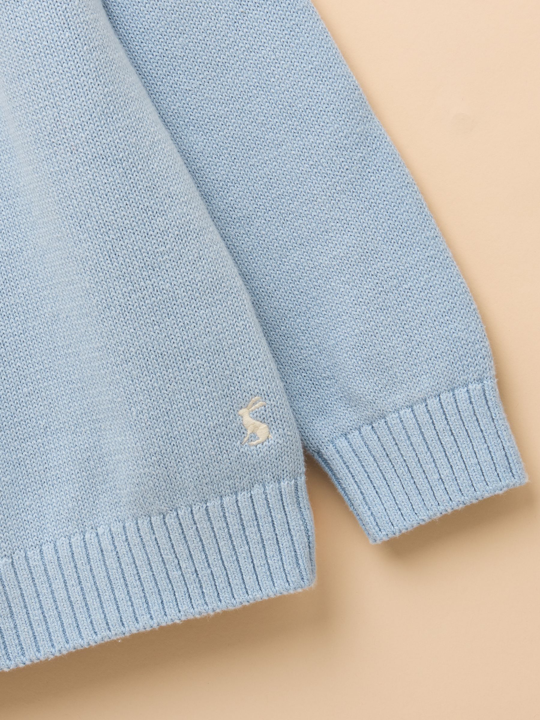 Girls' Fair Isle Blue Horse Knitted Jumper - Image 5 of 6