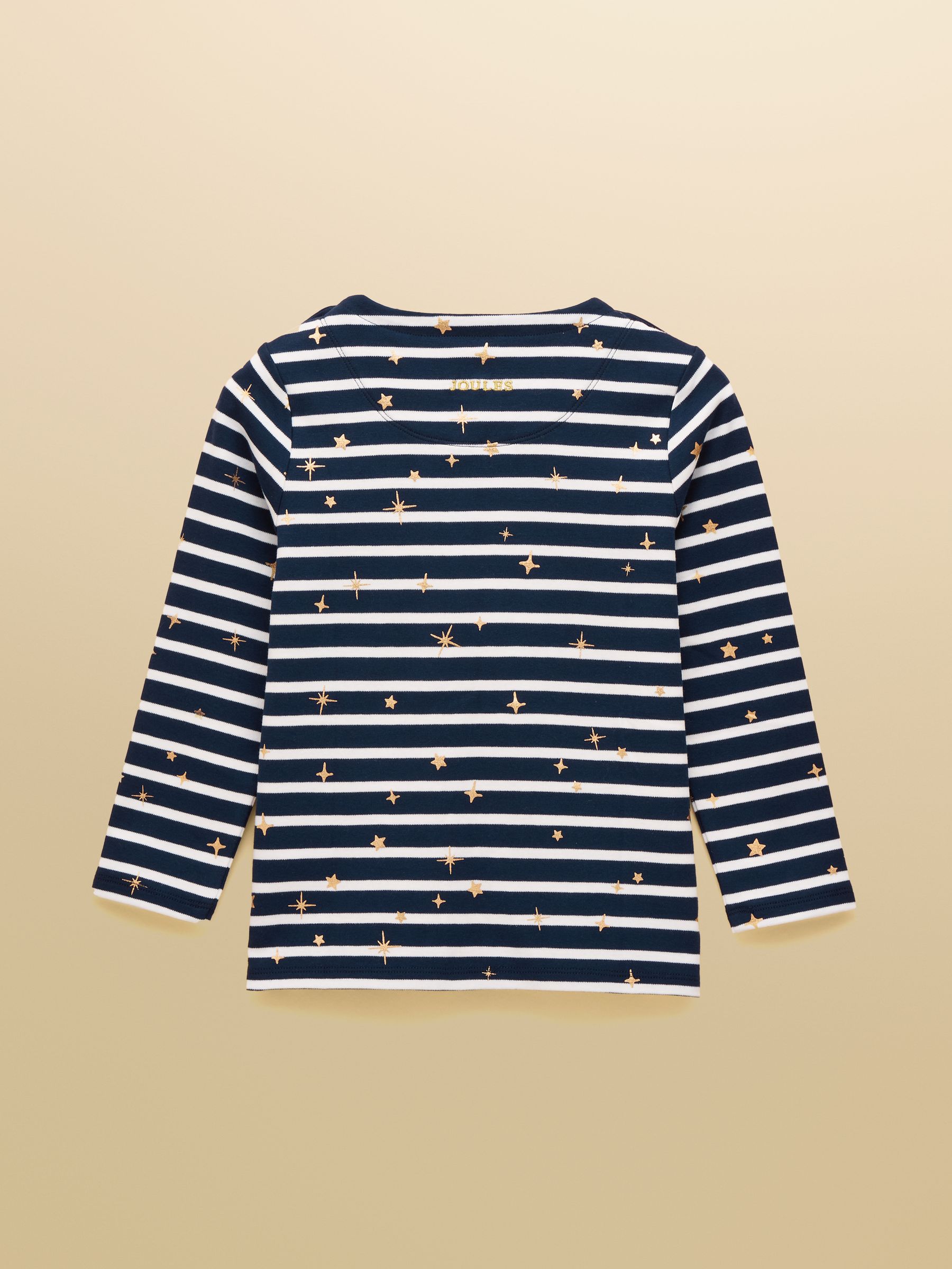 Girls' Harbour Navy Stripe Long Sleeve Jersey Top - Image 2 of 5
