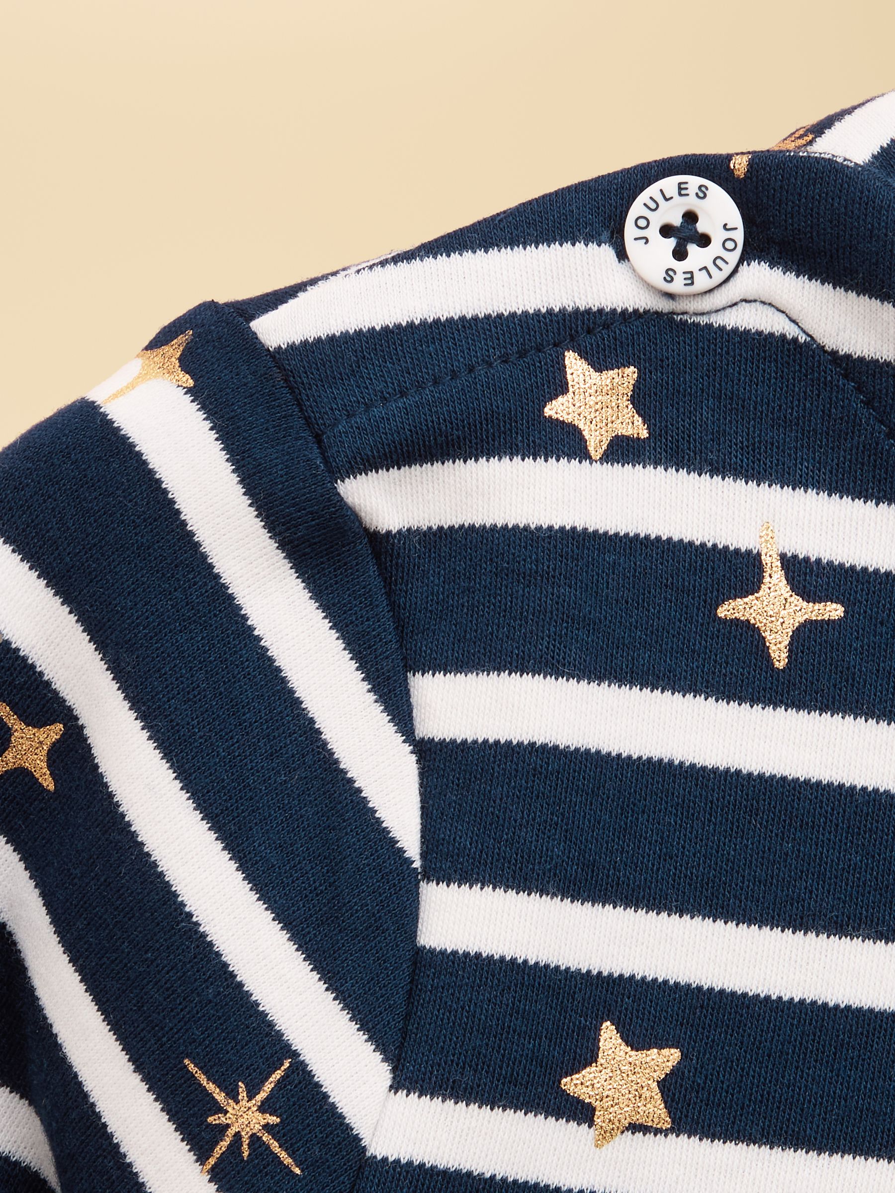 Girls' Harbour Navy Stripe Long Sleeve Jersey Top - Image 4 of 5