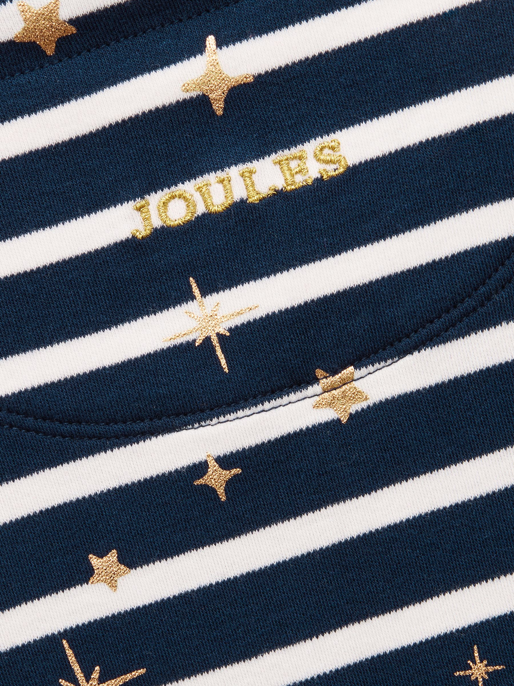 Girls' Harbour Navy Stripe Long Sleeve Jersey Top - Image 5 of 5