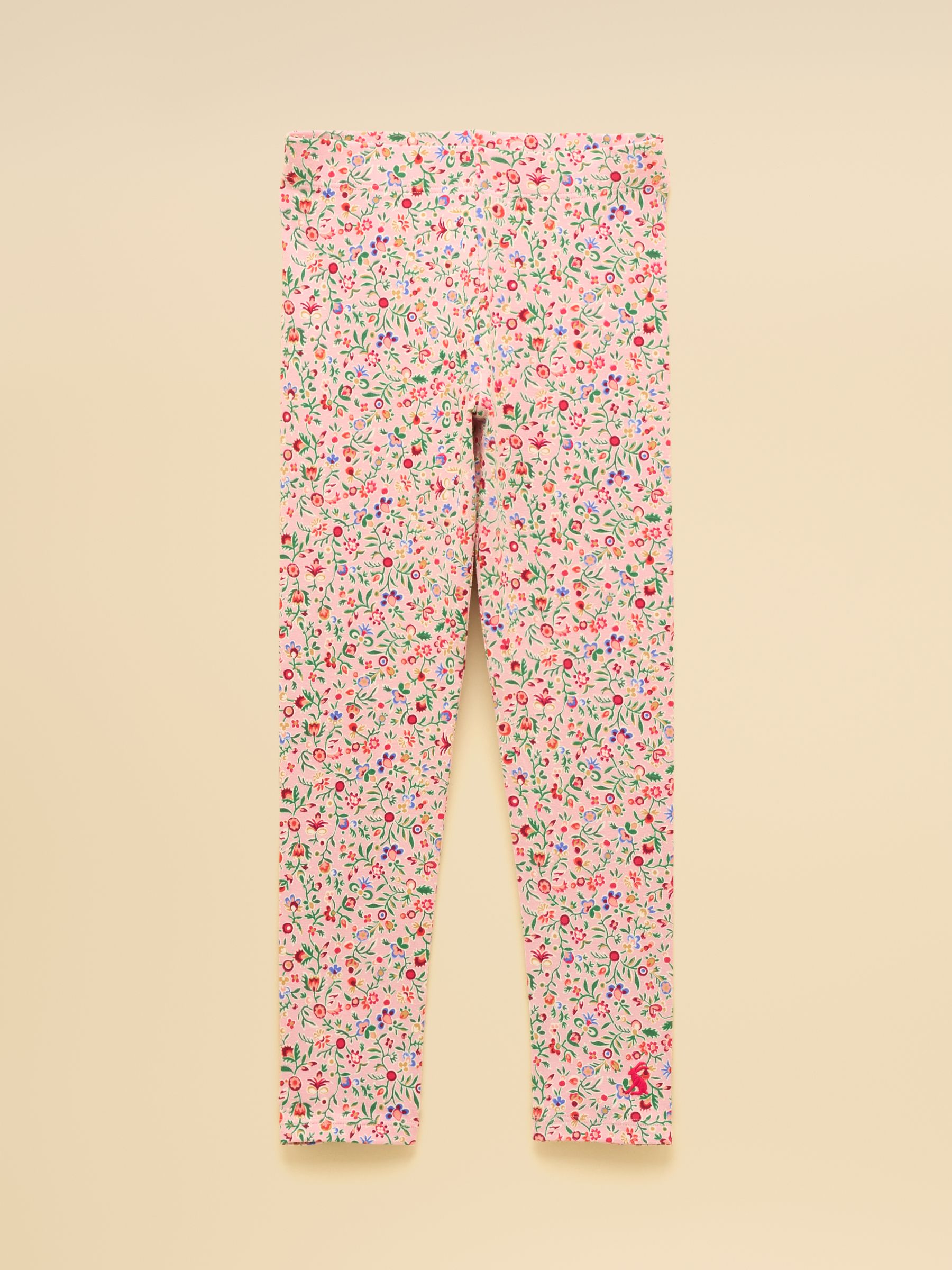 Girls' Deedee Pink Ditsy Print Jersey Leggings - Image 1 of 4