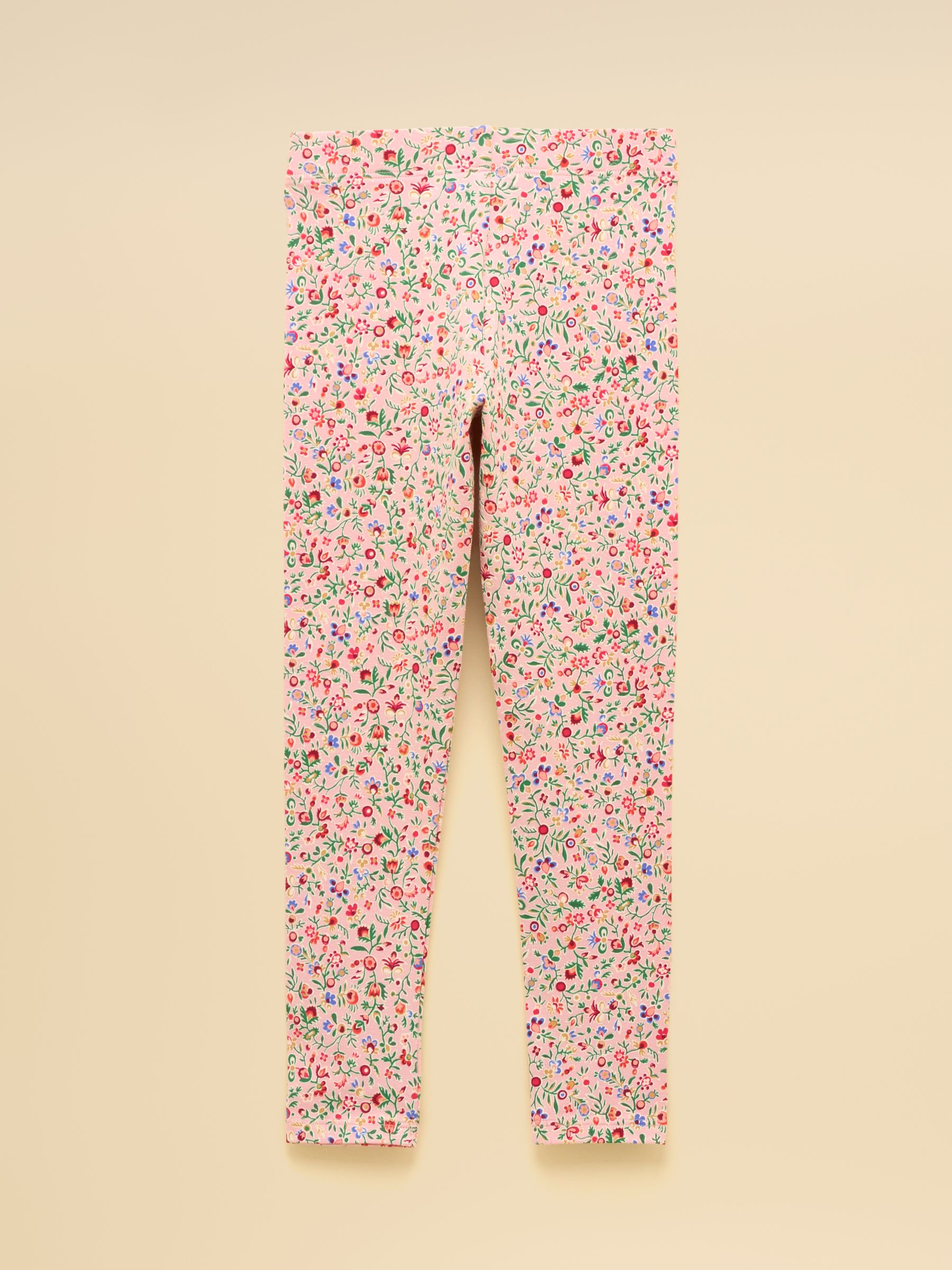 Girls' Deedee Pink Ditsy Print Jersey Leggings - Image 2 of 4