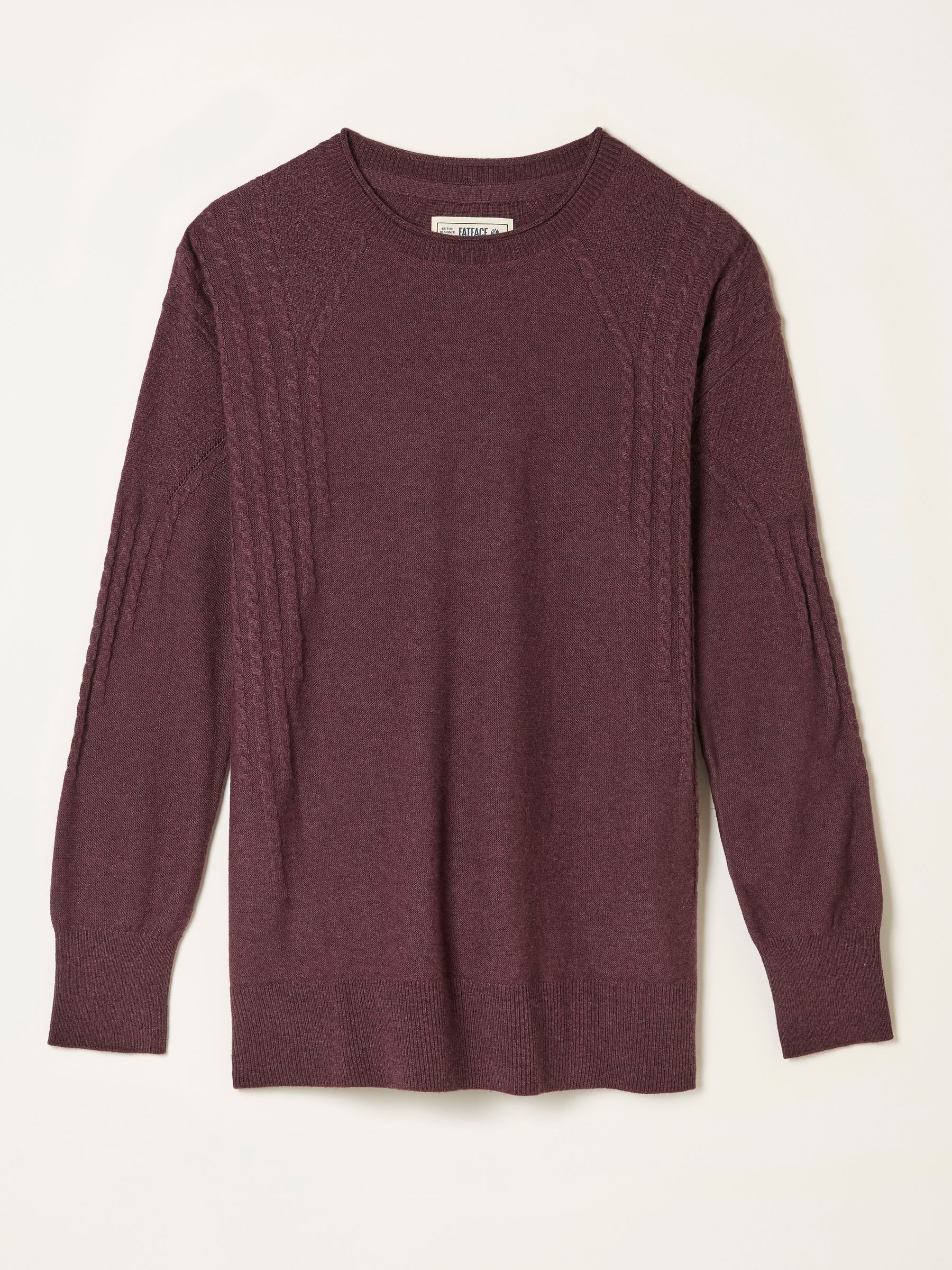Delphine Dusky Purple Fine Gauge V Neck Jumper - Image 6 of 6