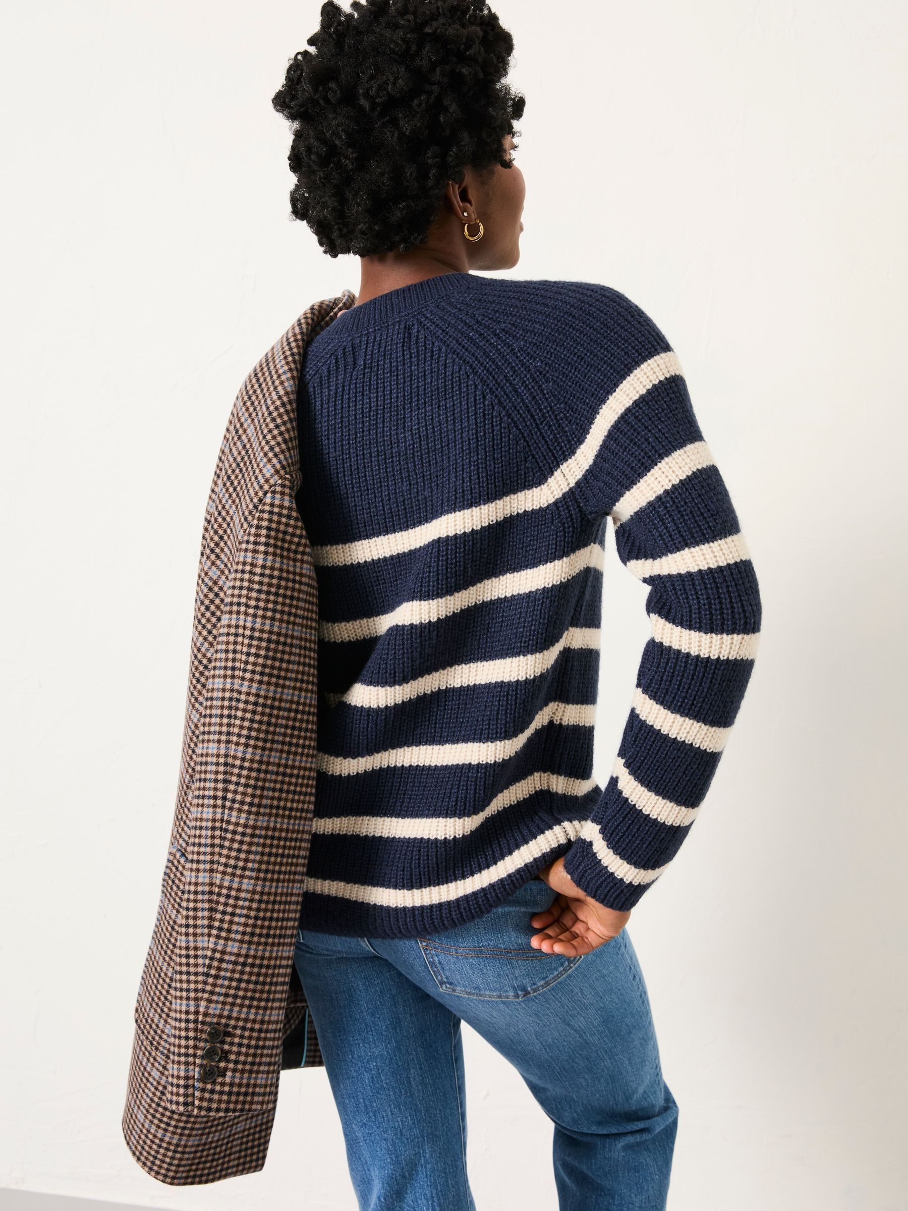 Navy Breton Stripe Knitted Jumper - Image 2 of 6