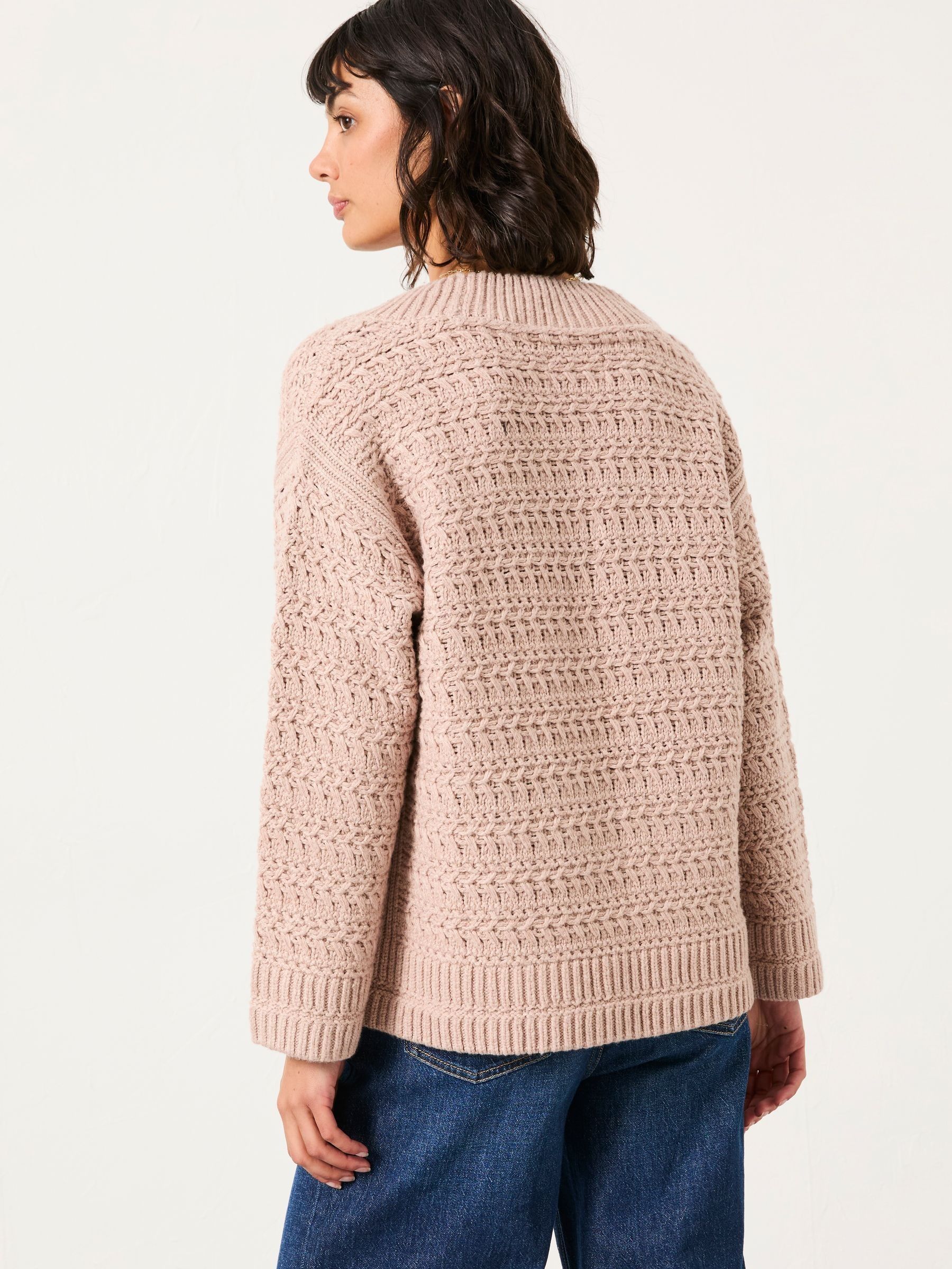 Stella Natural V Neck Knitted Jumper - Image 2 of 6