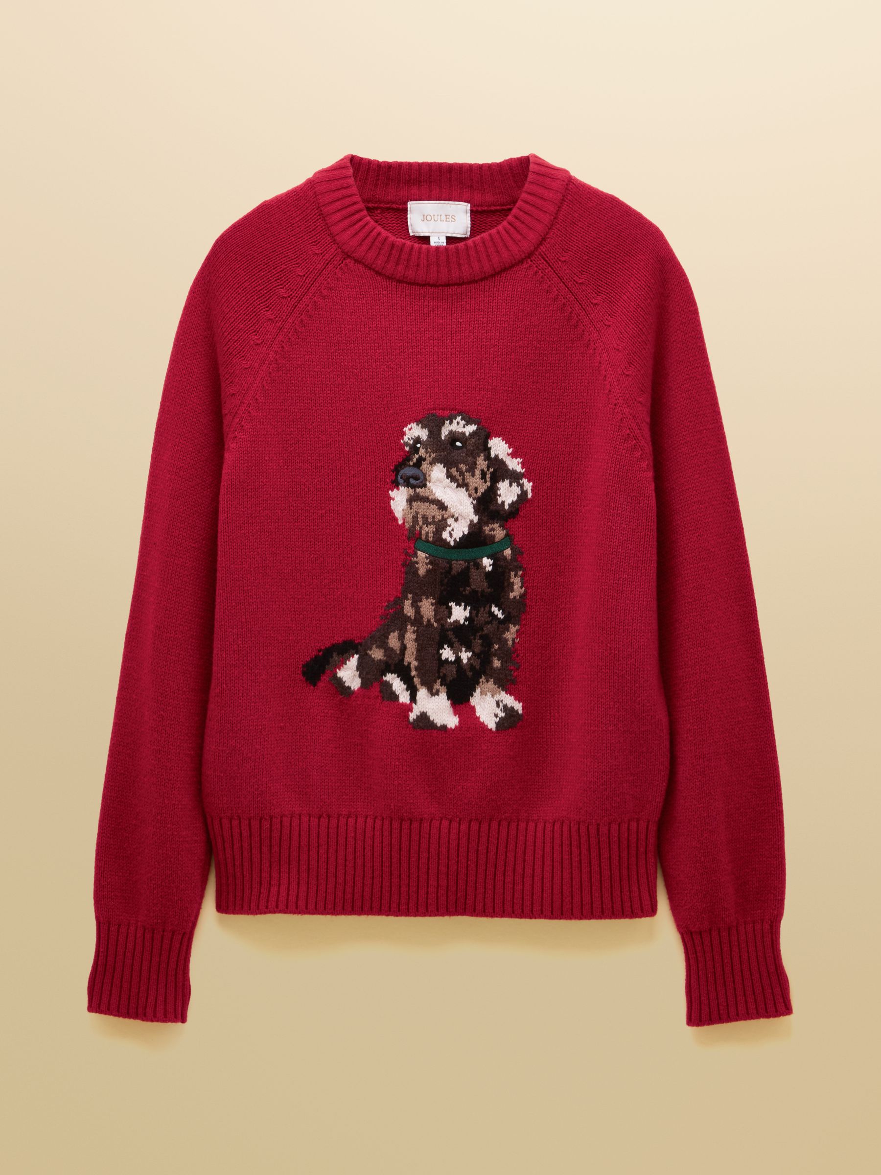 Intarsia Red Dachshund Dog Cotton Blend Regular Fit Jumper - Image 8 of 8 Intarsia Red Dachshund Dog Cotton Blend Regular Fit Jumper - Image 8 of 8