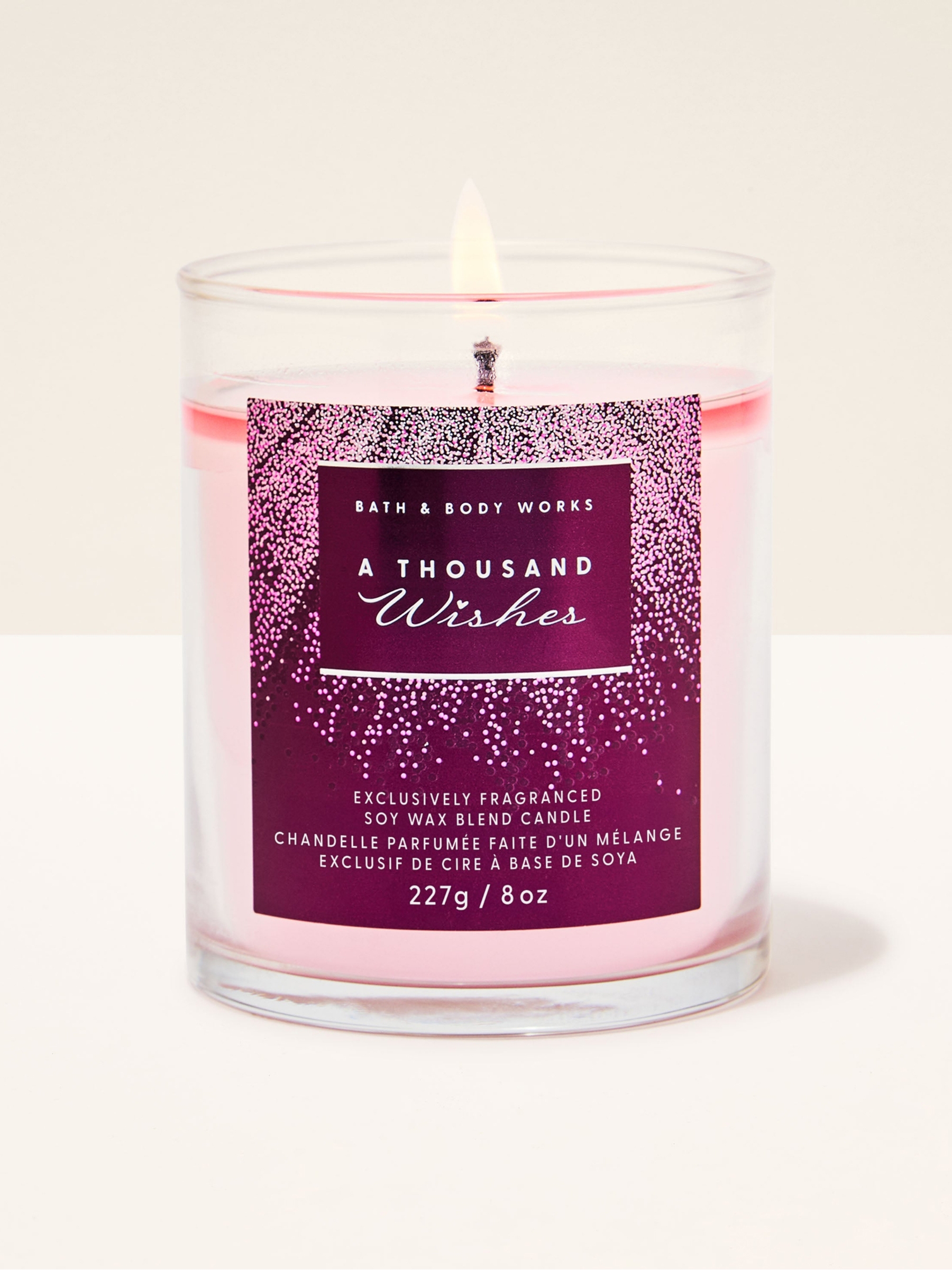 A Thousand Wishes Single Wick Candle 227g - Image 1 of 2 A Thousand Wishes Single Wick Candle 227g - Image 1 of 2