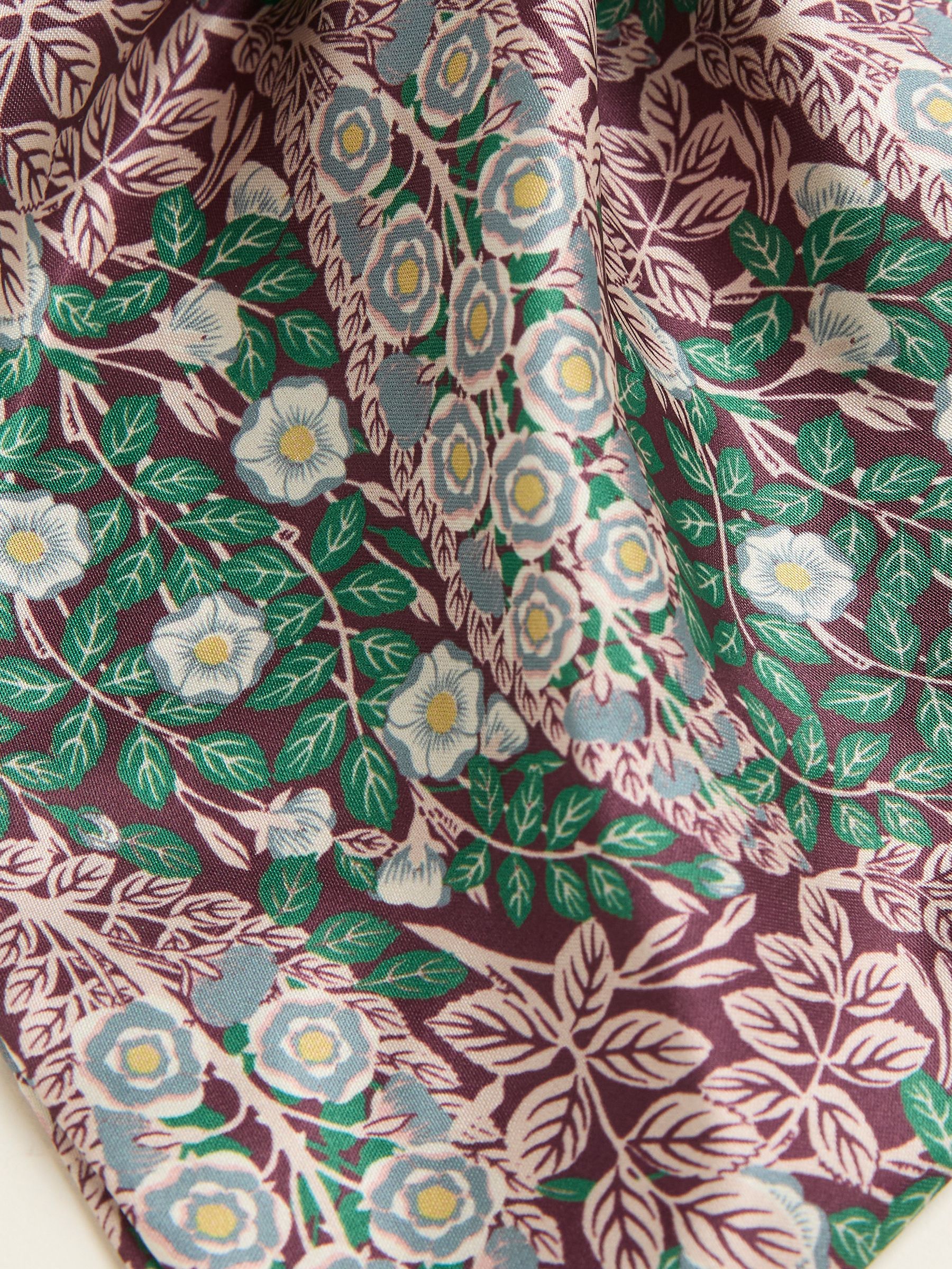 Burgundy Red Japanese Rose Hair Tie - Image 3 of 3