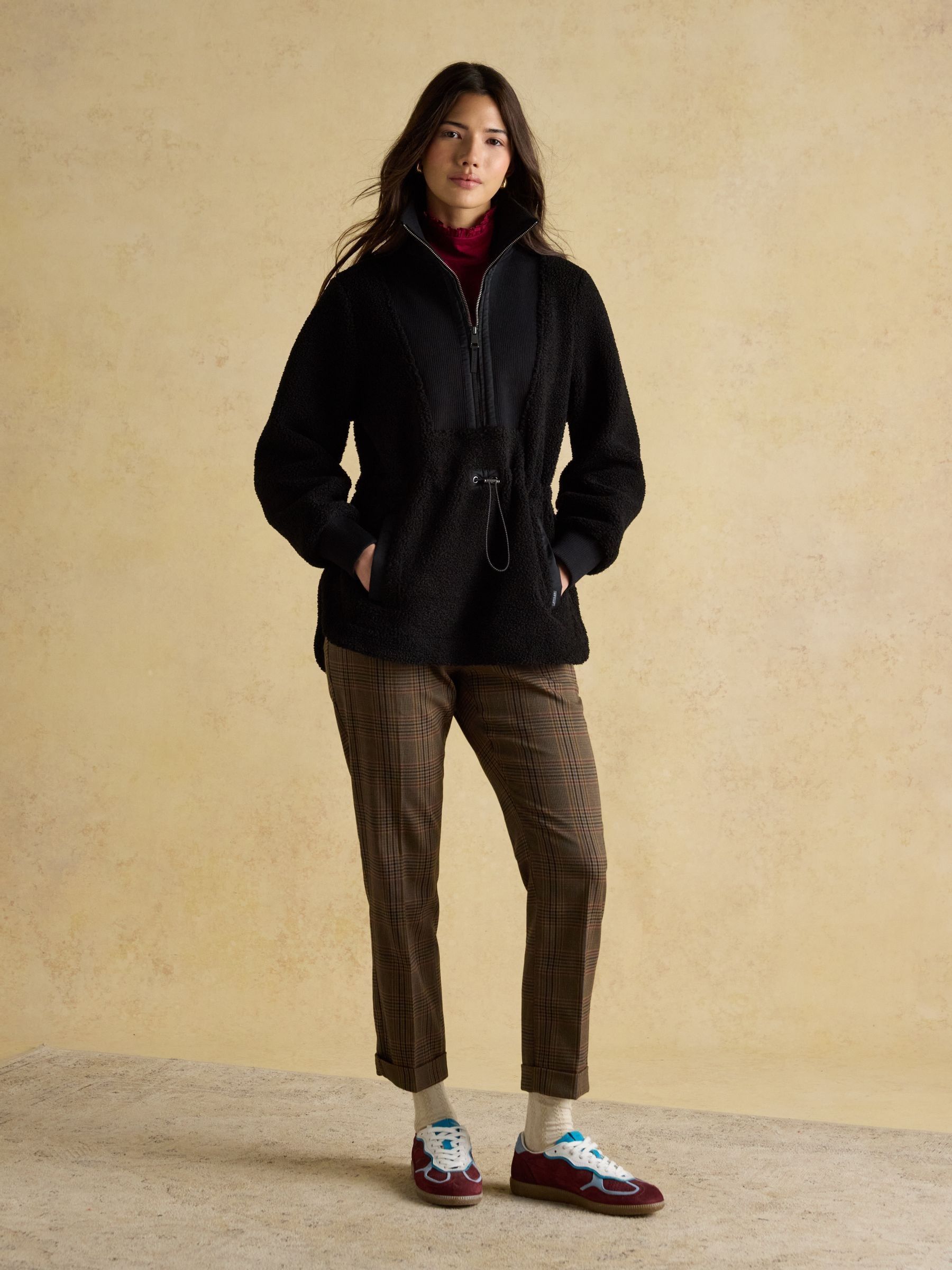 Thurleston Black Borg Half Zip Fleece with Adjustable Waist - Image 3 of 10