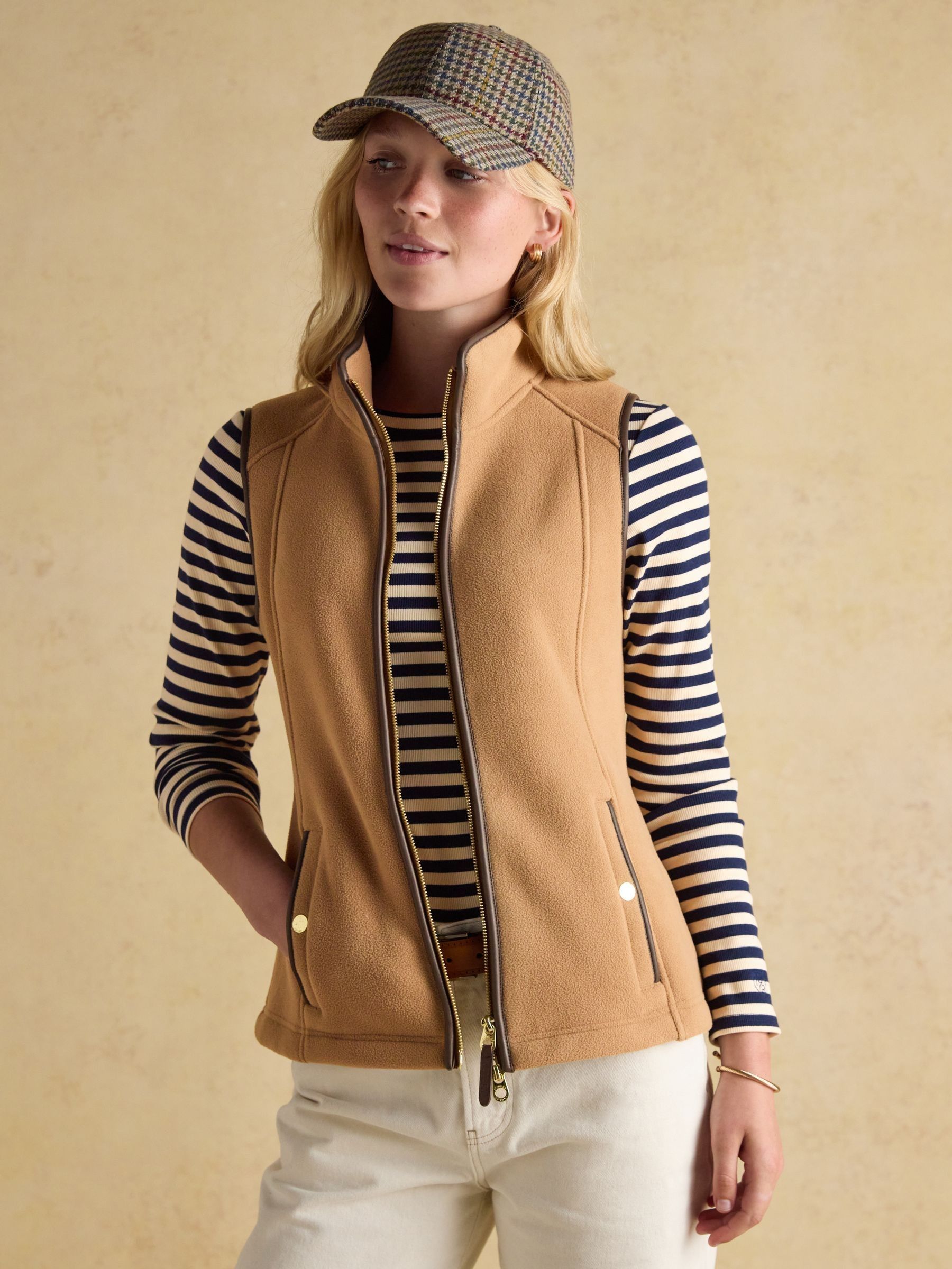 Heritage Tan Regular Fleece Gilet - Image 4 of 13