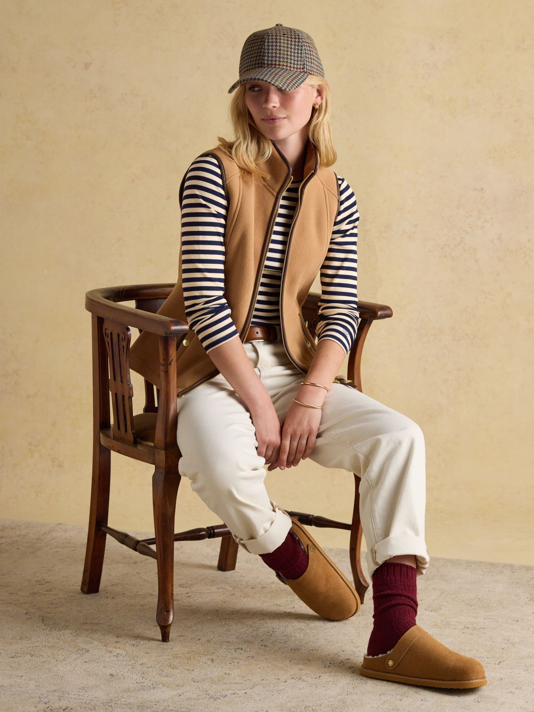 Heritage Tan Regular Fleece Gilet - Image 9 of 13