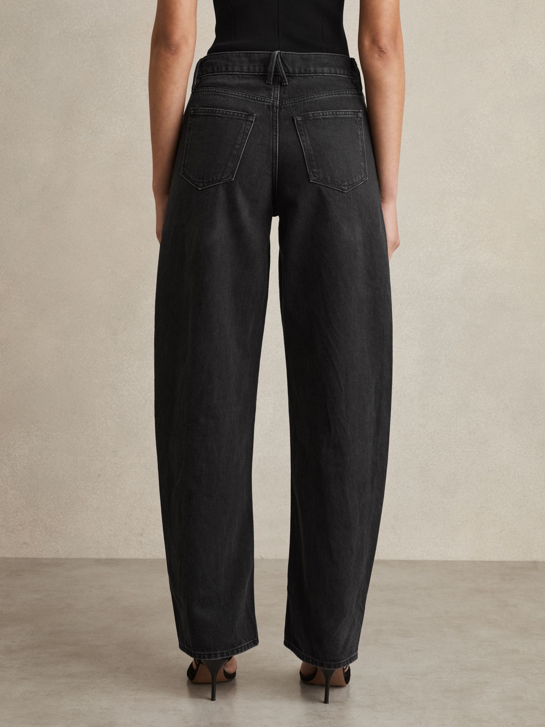 Good American Relaxed Barrel Jeans in Black - image 5