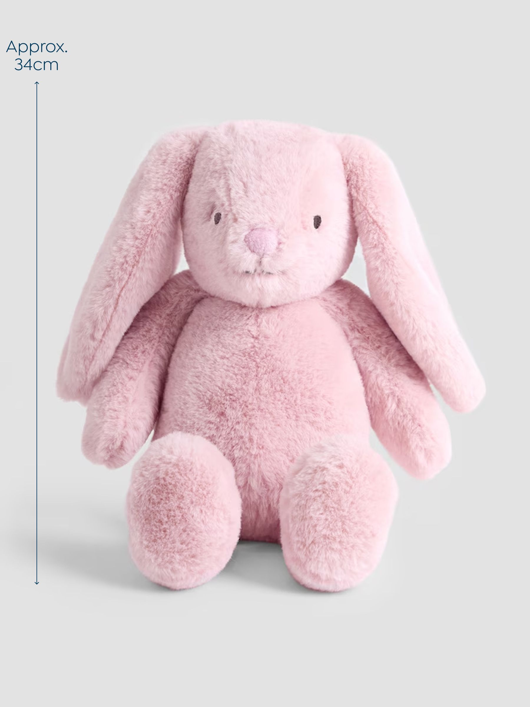 Pink Bunny Soft Toy Plushie - Medium - Image 3 of 3