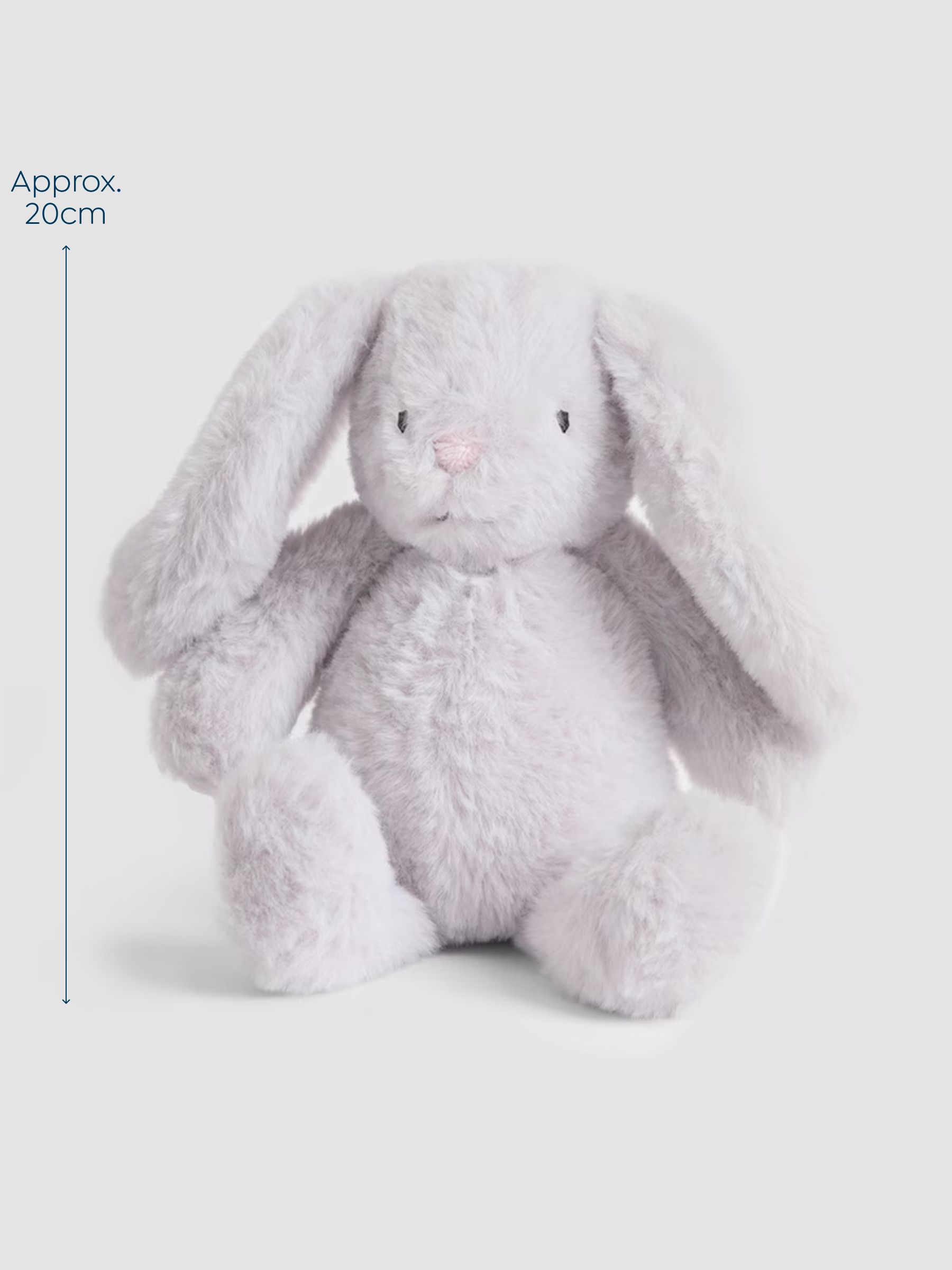 Grey Bunny Soft Toy Plushie - Small - Image 3 of 3