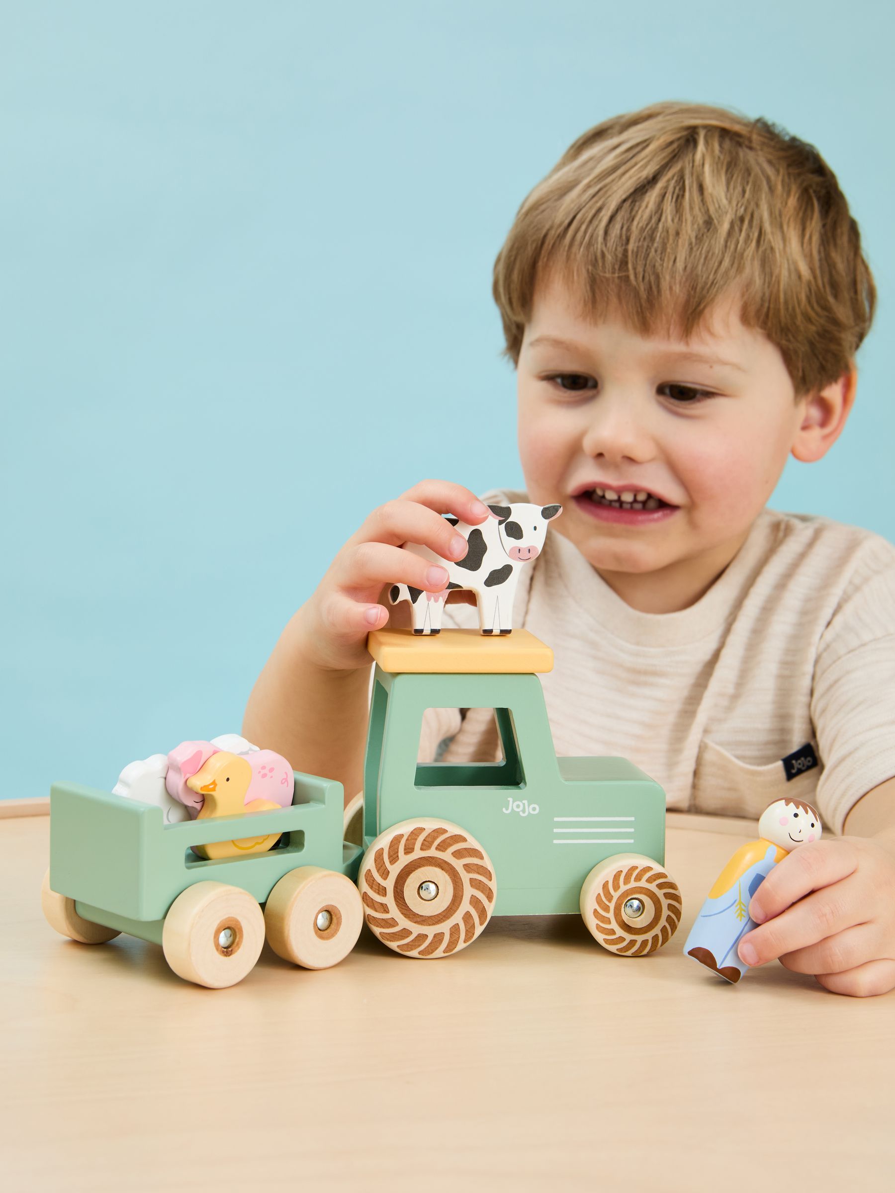 Farm Tractor and Trailer Set - Image 3 of 7