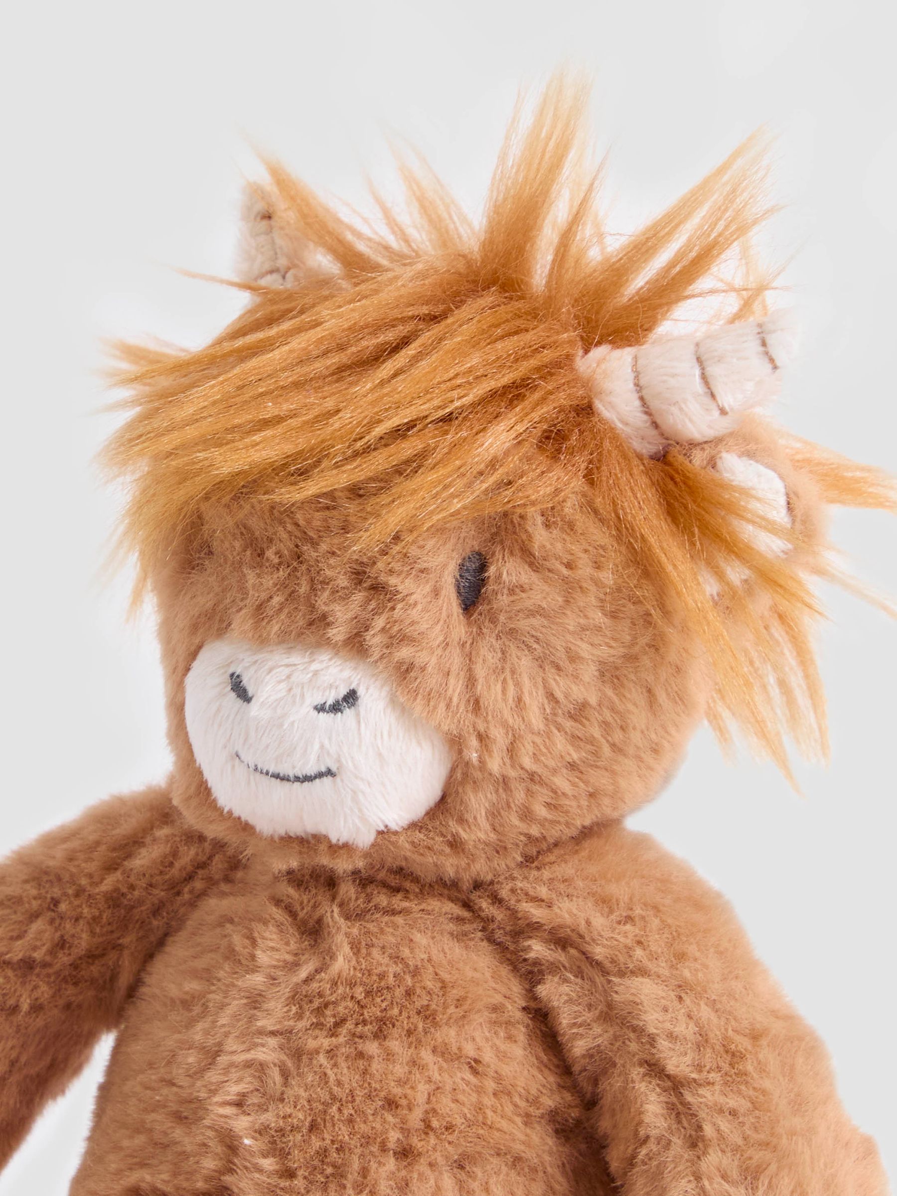 Brown Connie Highland Cow Soft Toy Plushie - Small - Image 5 of 5 Brown Connie Highland Cow Soft Toy Plushie - Small - Image 5 of 5