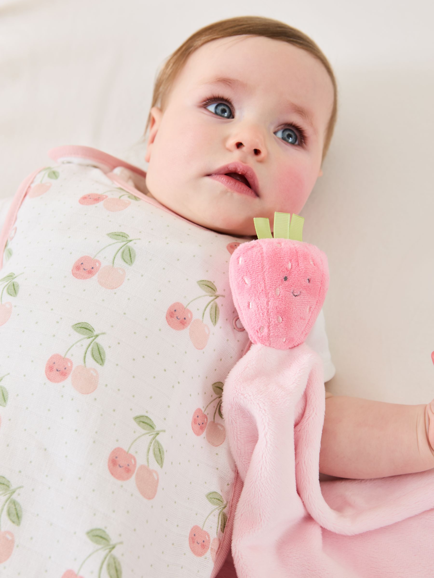 Pink Strawberry Comforter JoJo Maman Bébé