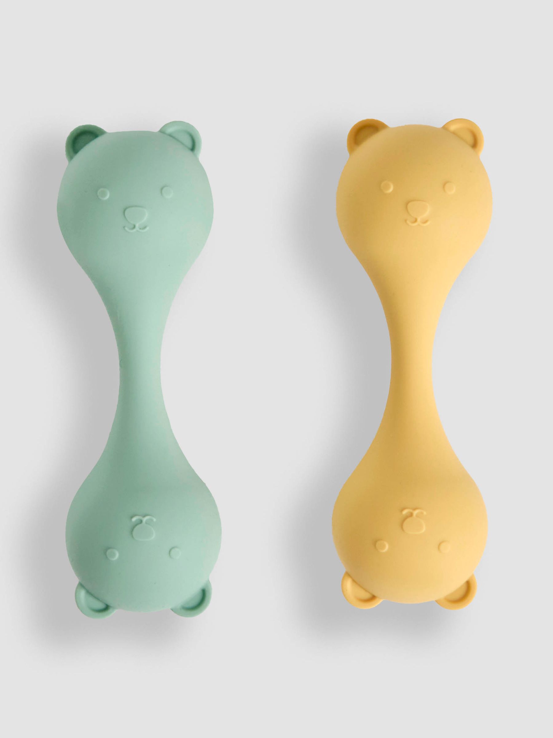 Set of 2 Silicone Bear Rattles - Image 1 of 3