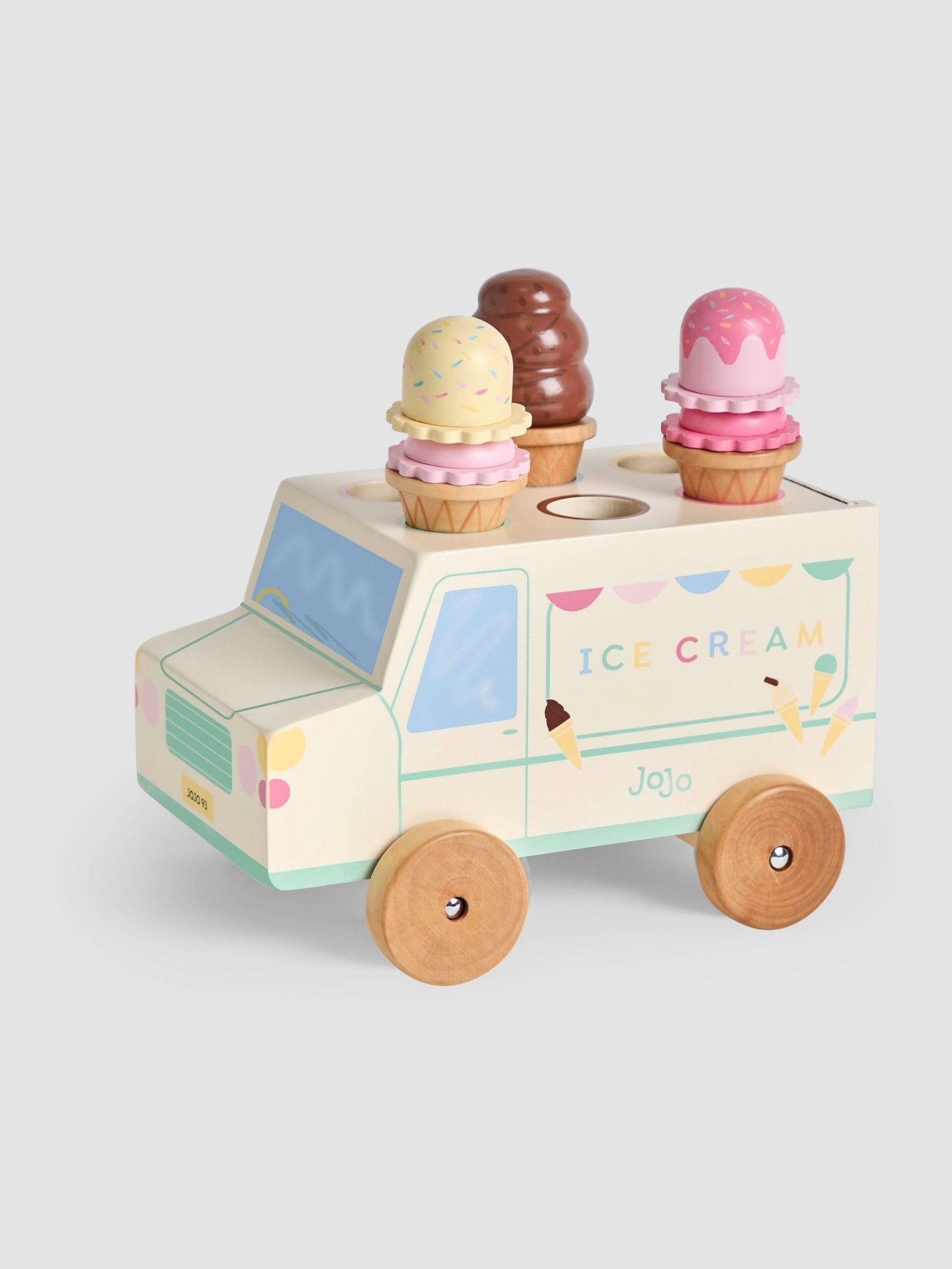 Wooden Ice Cream Van Playset - Image 4 of 5