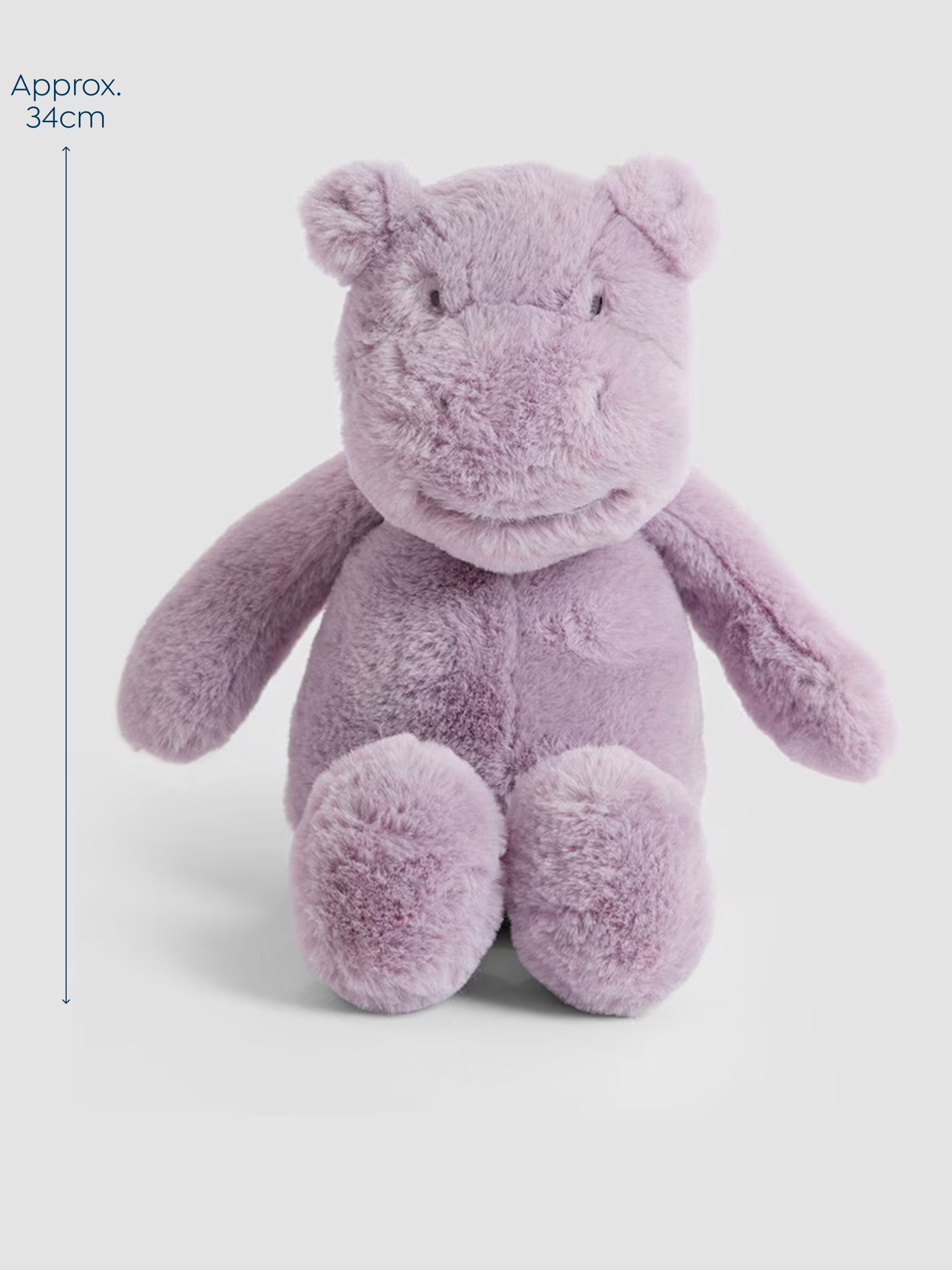 Hettie Hippo Soft Toy Plushie - Medium - Image 3 of 3