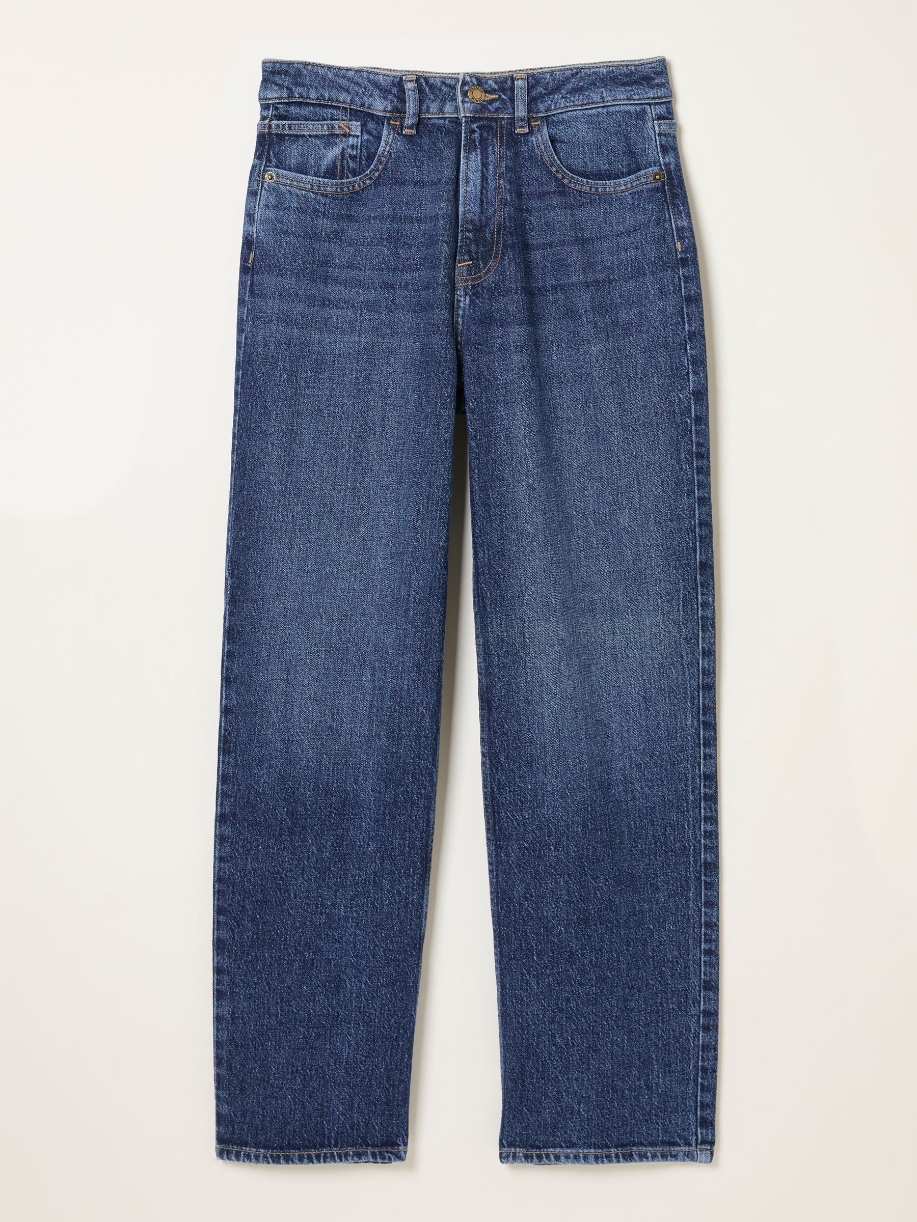 Filby Blue Denim Relaxed Straight Jeans | FatFace USA