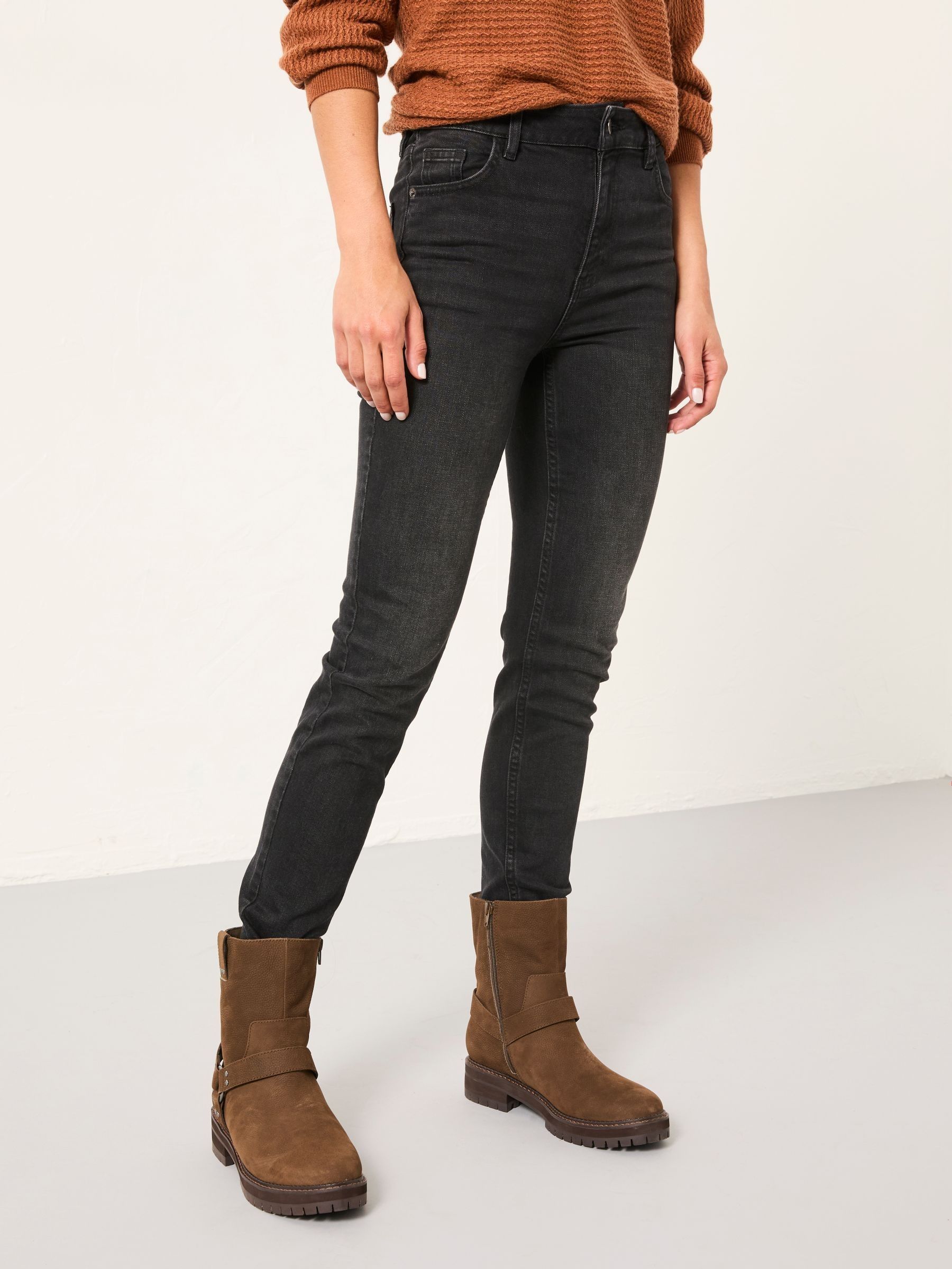 Shenley Washed Black Slim Jeans - Image 3 of 8