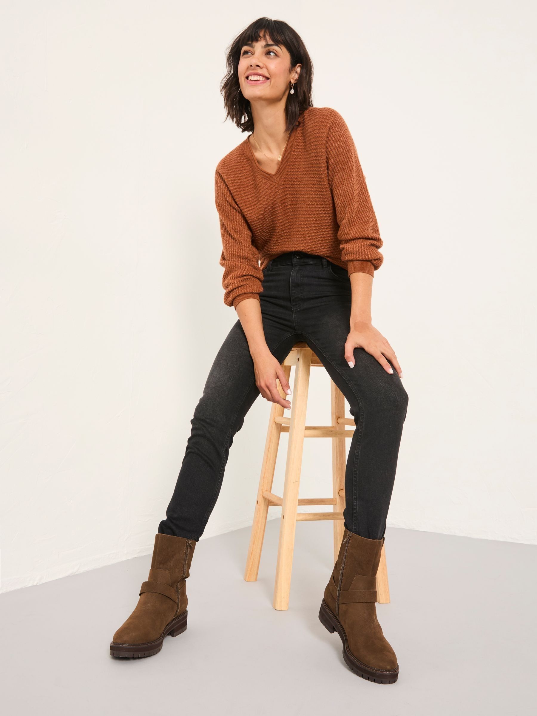 Shenley Washed Black Slim Jeans - Image 6 of 8