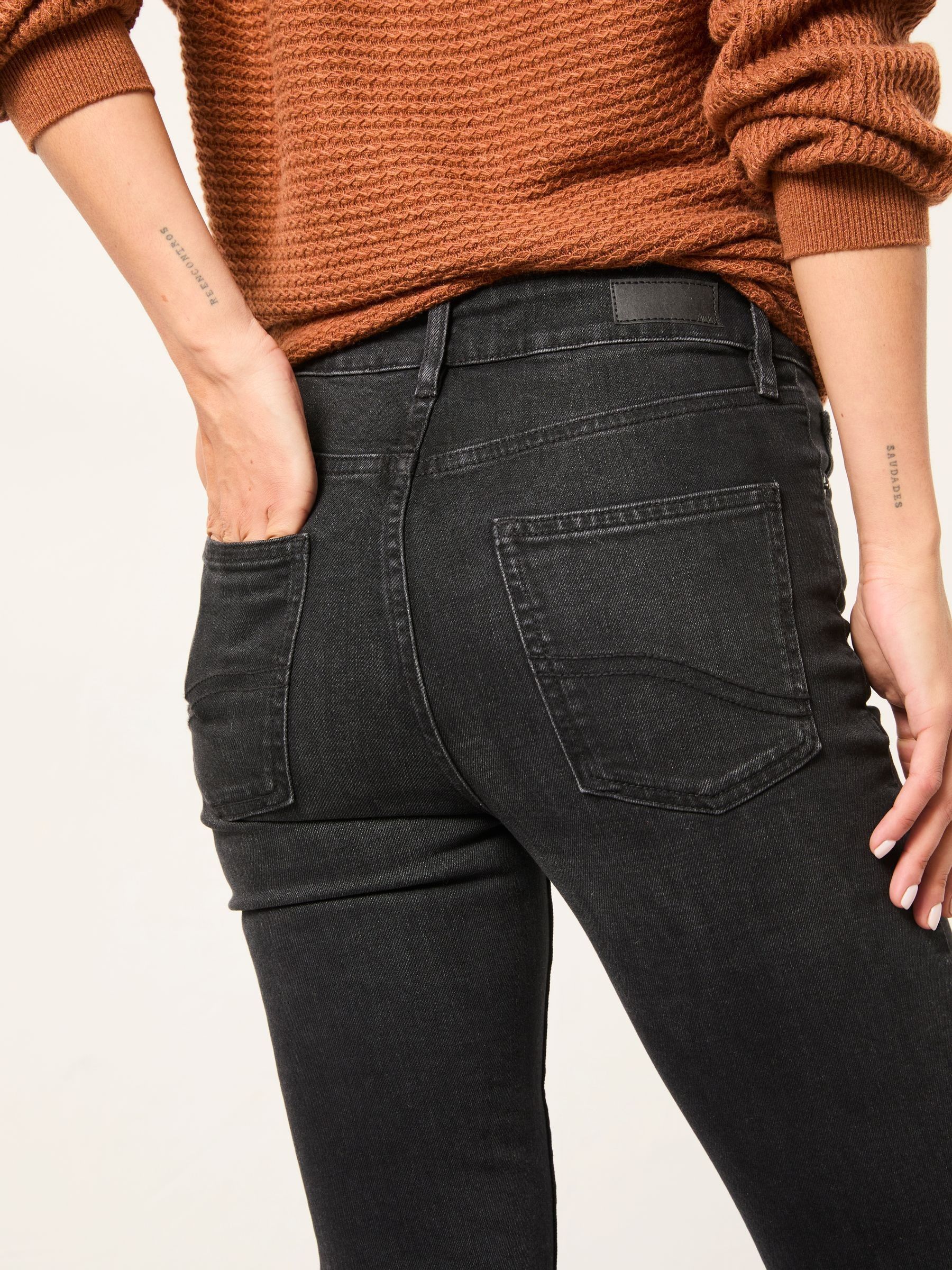 Shenley Washed Black Slim Jeans - Image 7 of 8