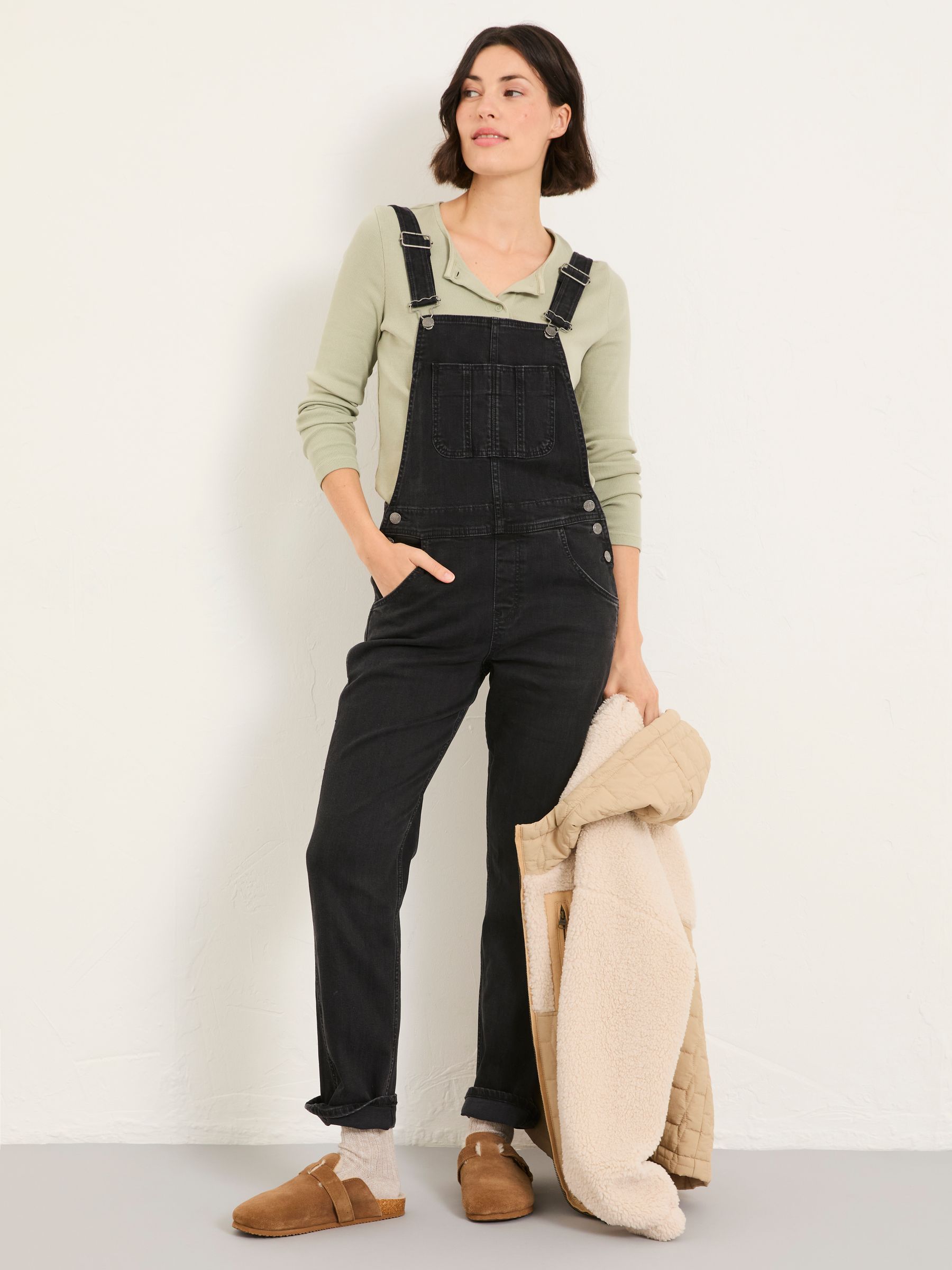 Lewes Washed Black Dungaree - Image 2 of 7