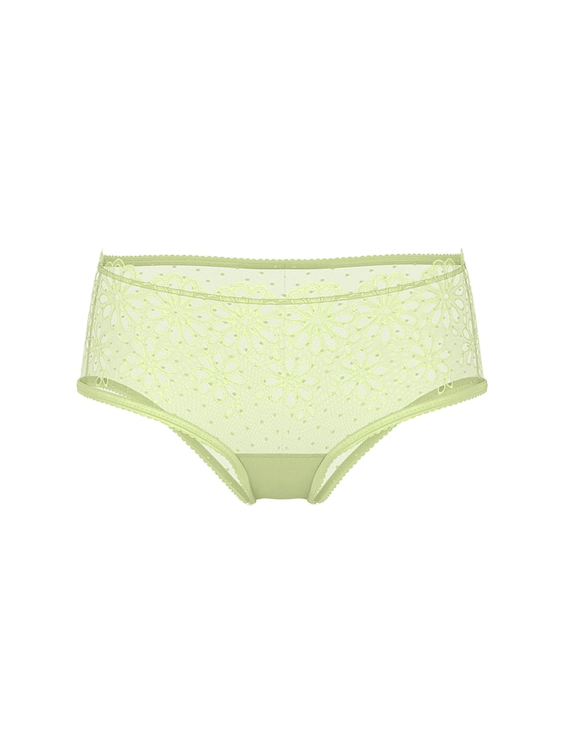 New Reed Green Cheeky Eyelet Mesh Knickers - Image 4 of 4