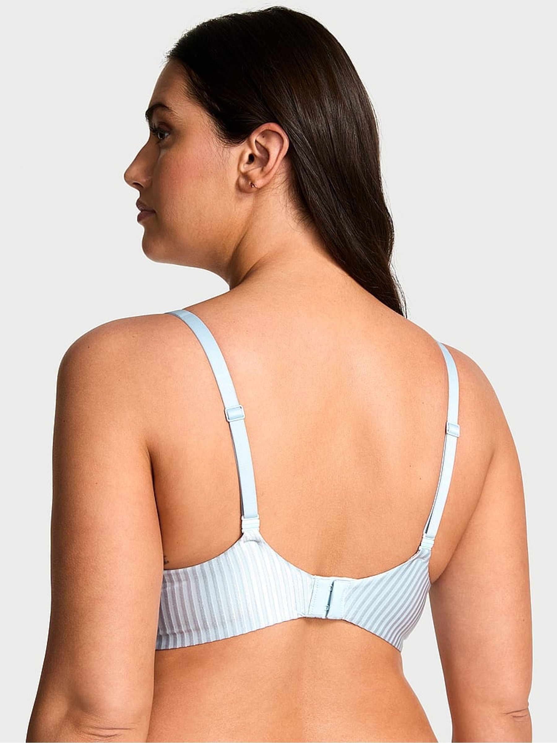 Blue Stripe Demi Bra - Image 2 of 2