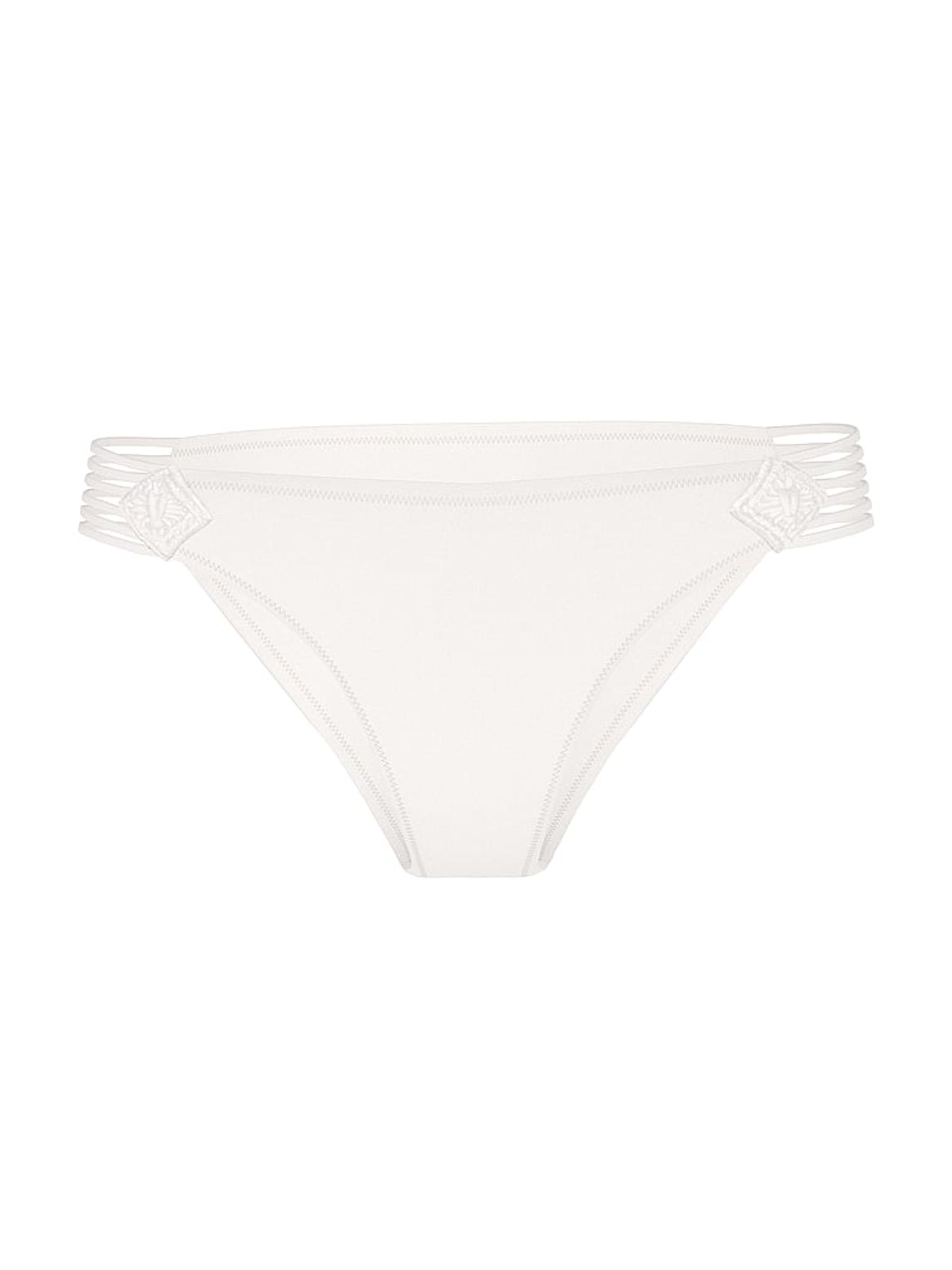 Coconut White Cheeky Macrame Bikini Bottom - Image 3 of 3