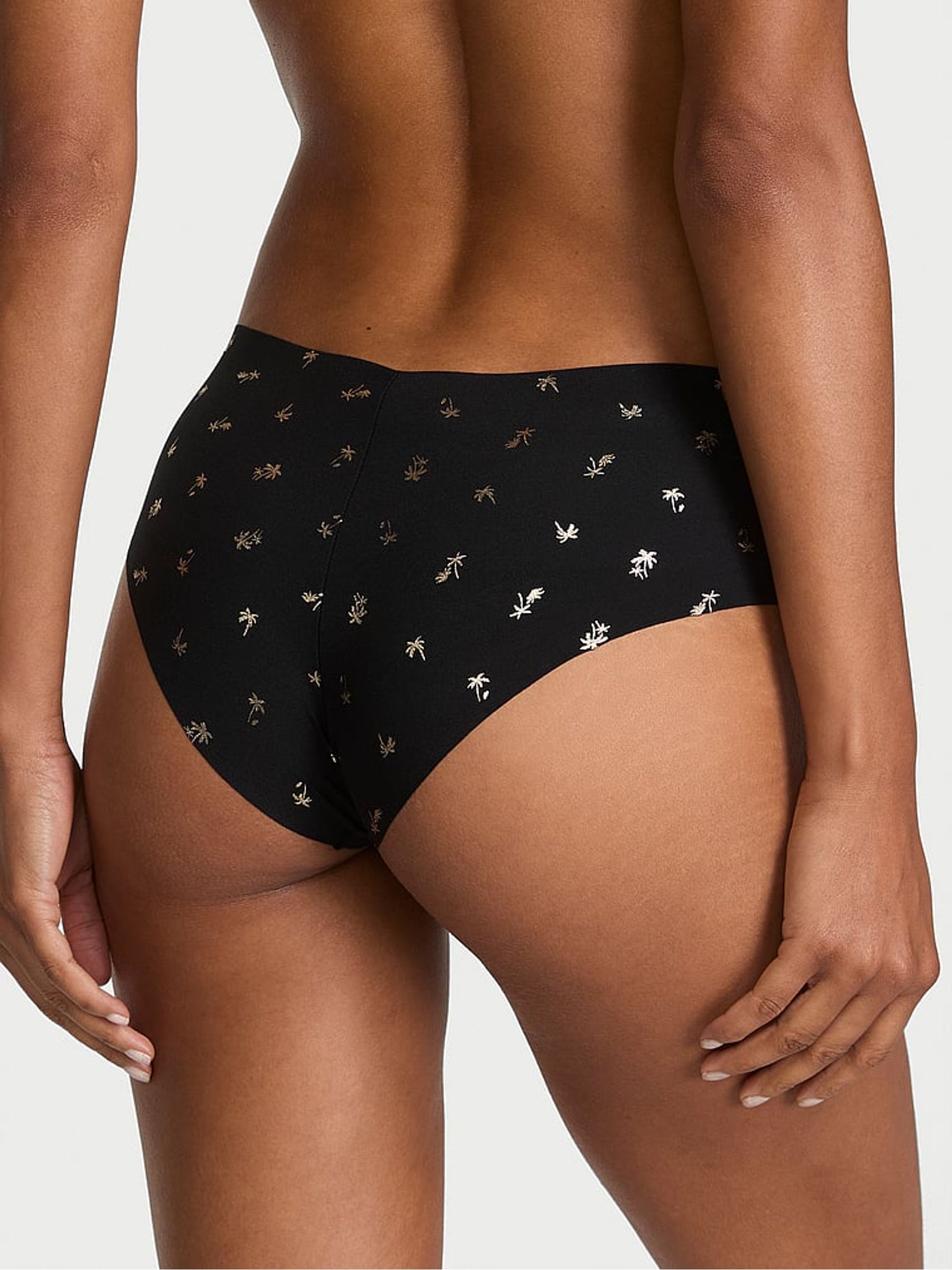 Black Palm Cheeky Knickers - Image 2 of 2