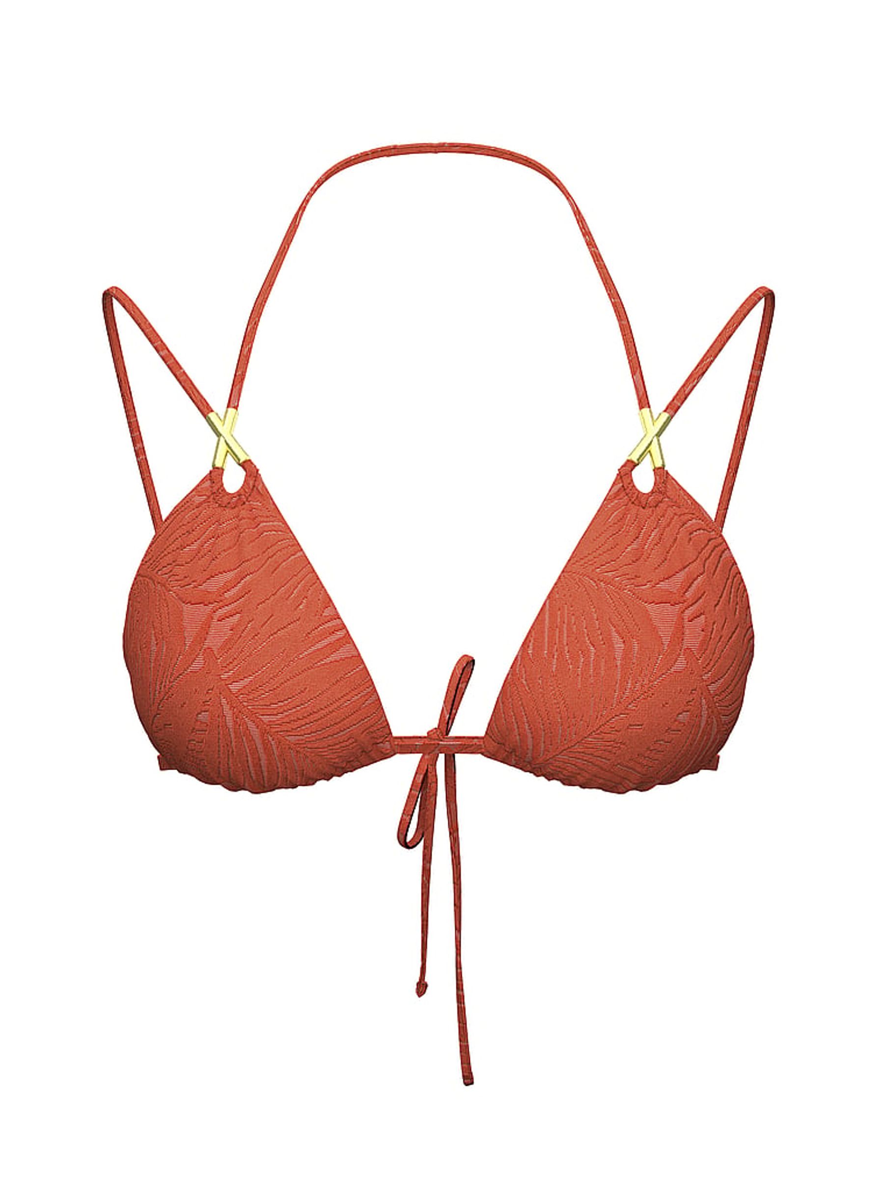 Autumn Leaf Orange Triangle Bikini Top - Image 3 of 3