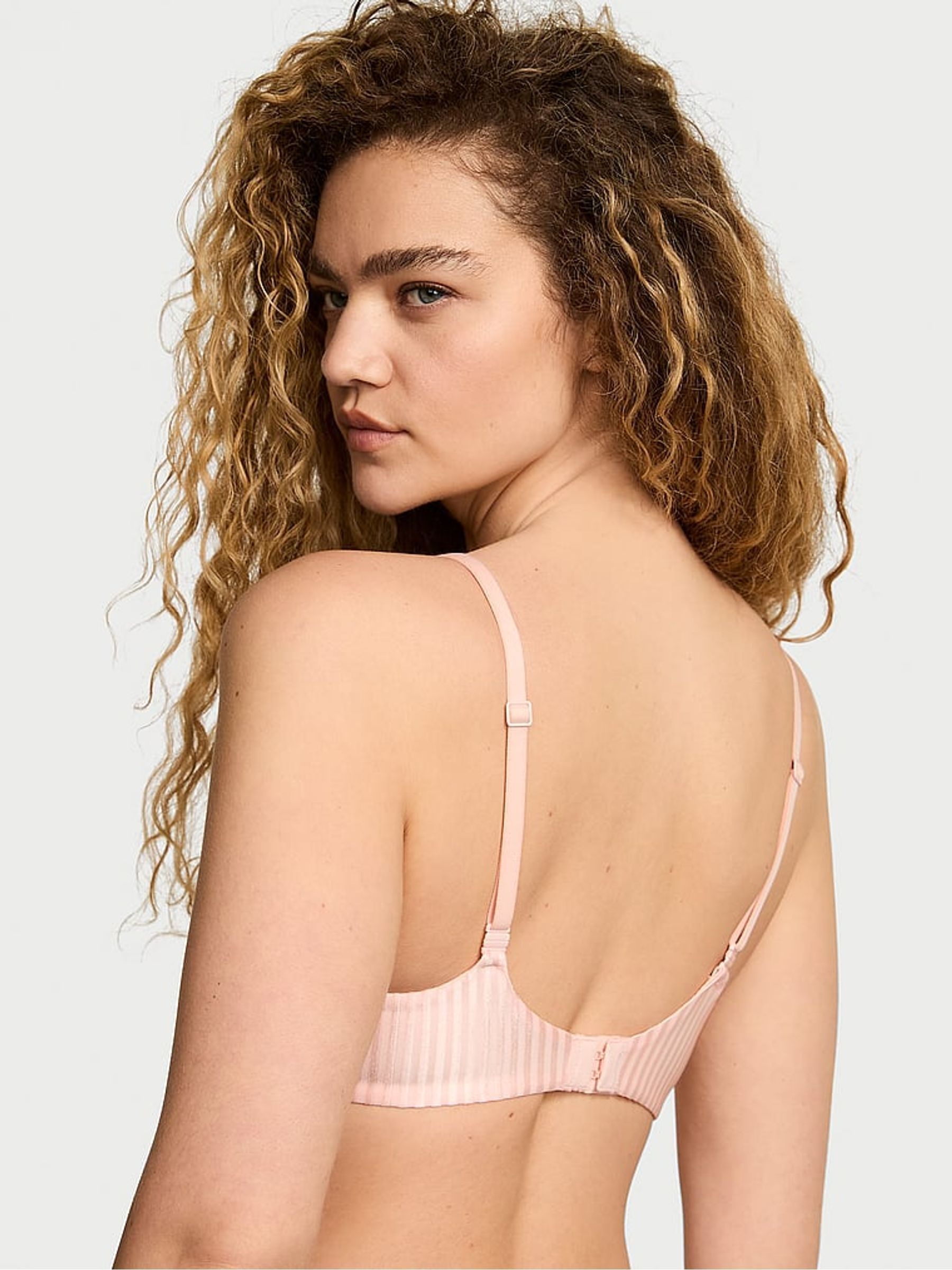 Purest Pink Stripe Full Cup Bra - Image 2 of 2