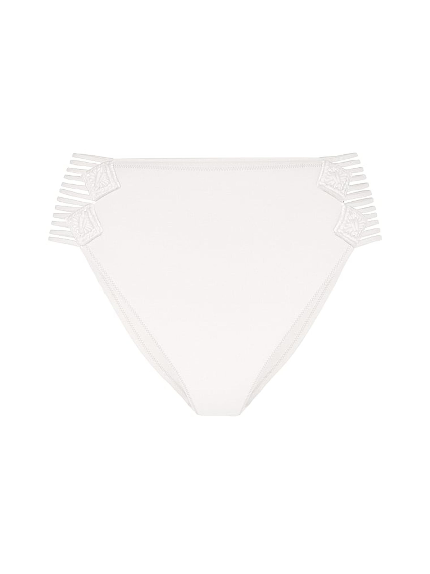 Coconut White High Waisted Macrame Bikini Bottom - Image 2 of 2