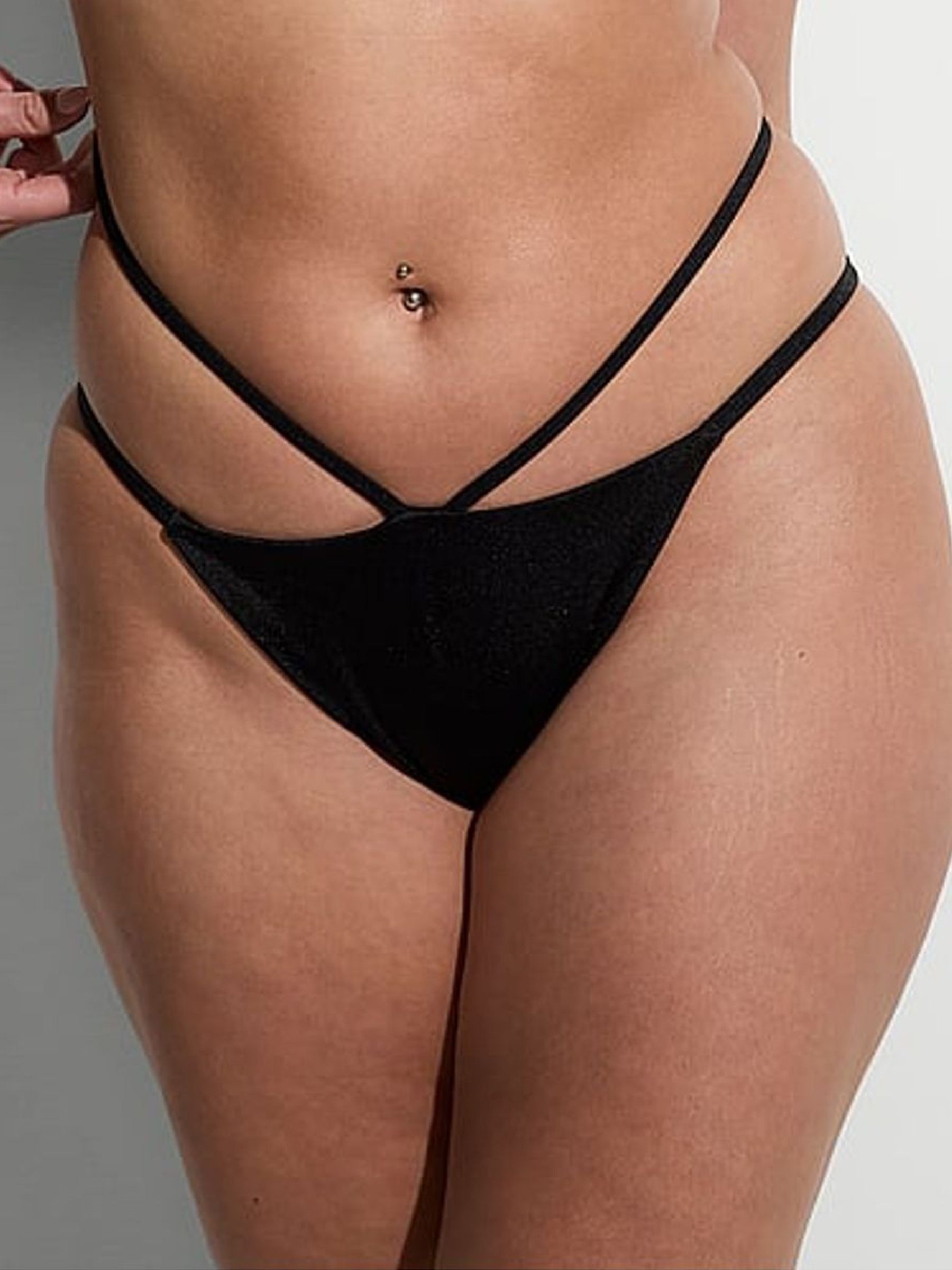 Black Brazilian Bikini Bottoms - Image 1 of 3